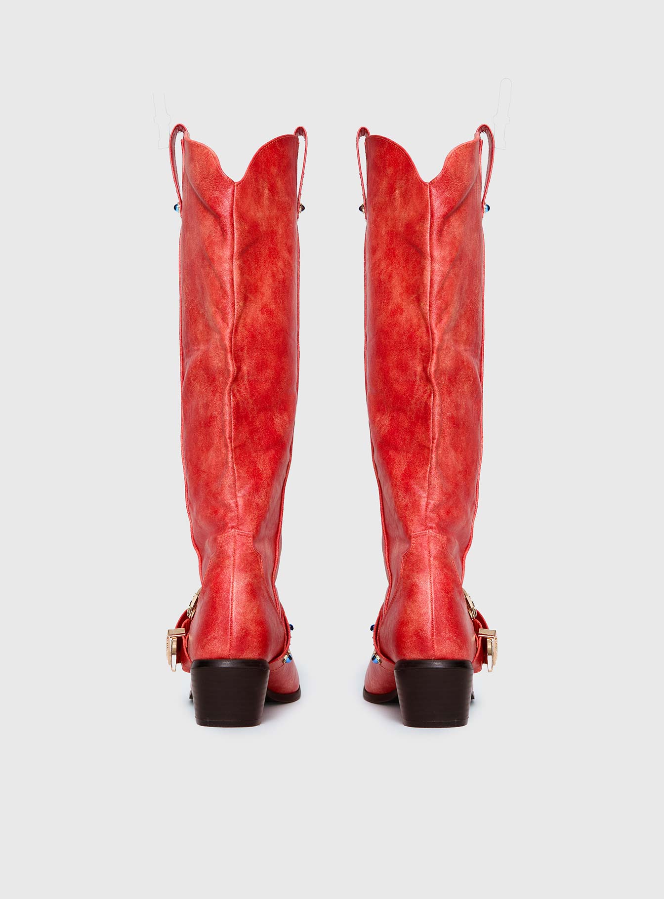 Rhode Cowboy Boots Red - Image 4