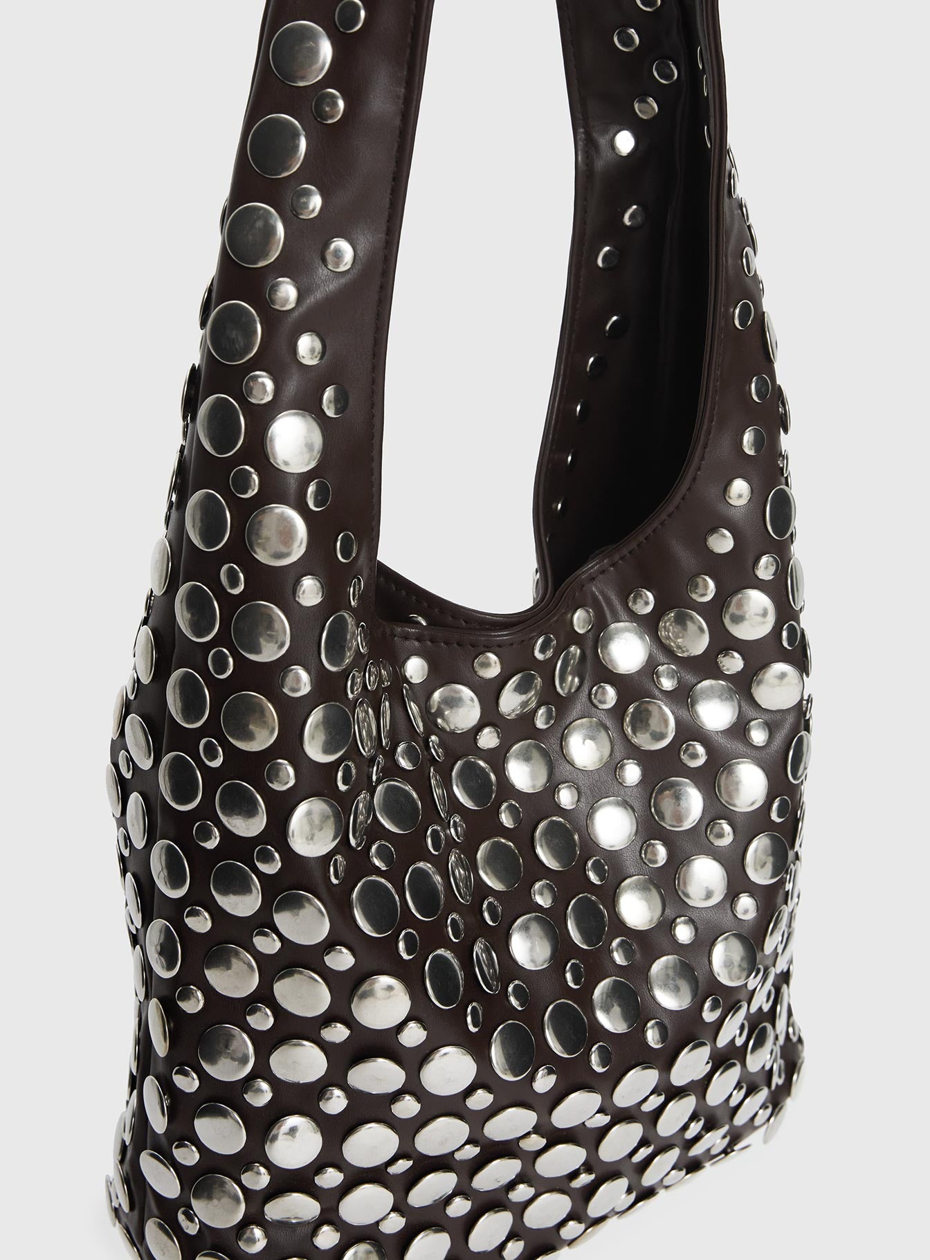In The Crowd Shoulder Bag Brown / Silver - Image 5