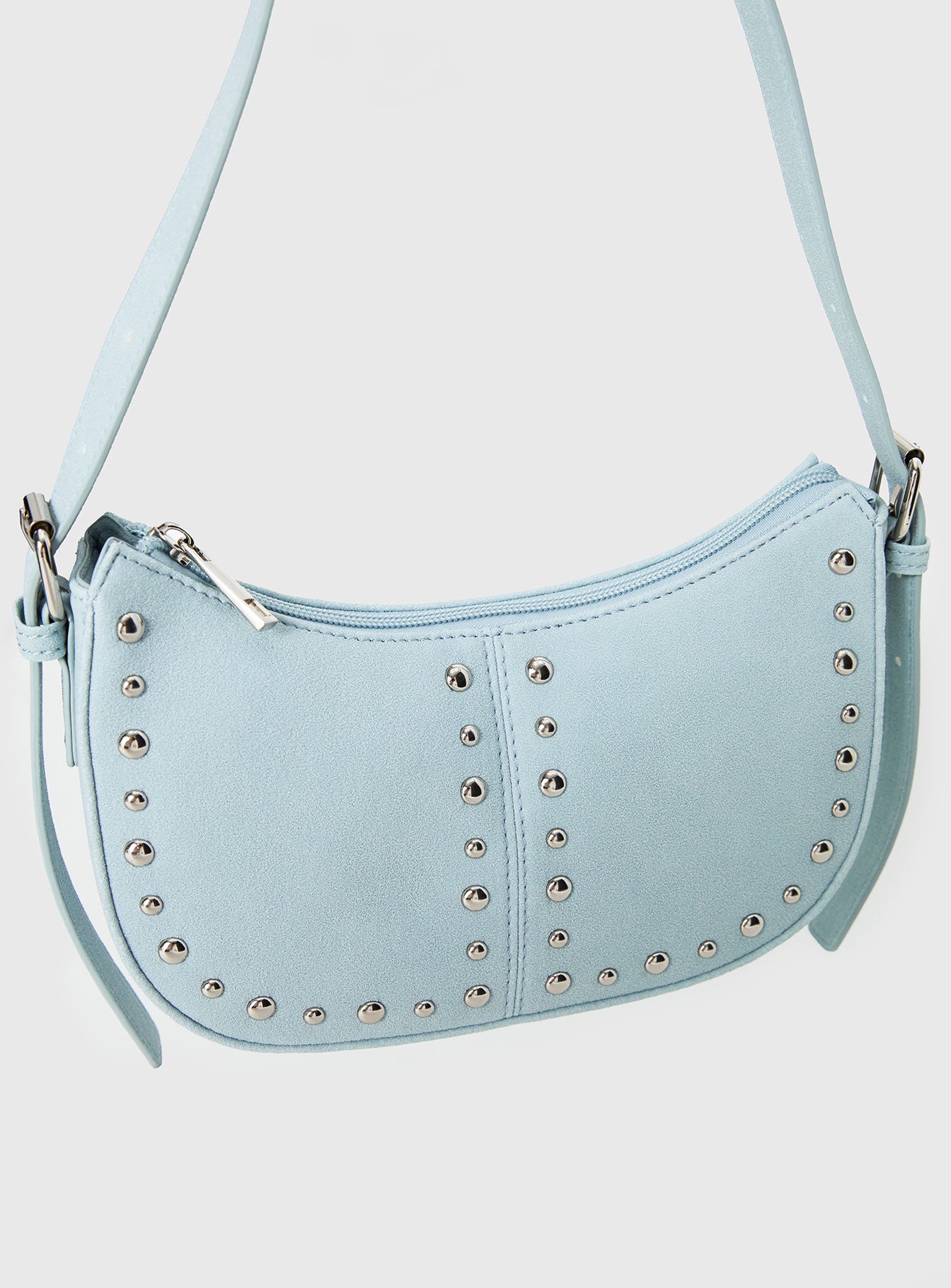 Bright Lights Studded Shoulder Bag Blue - Image 5