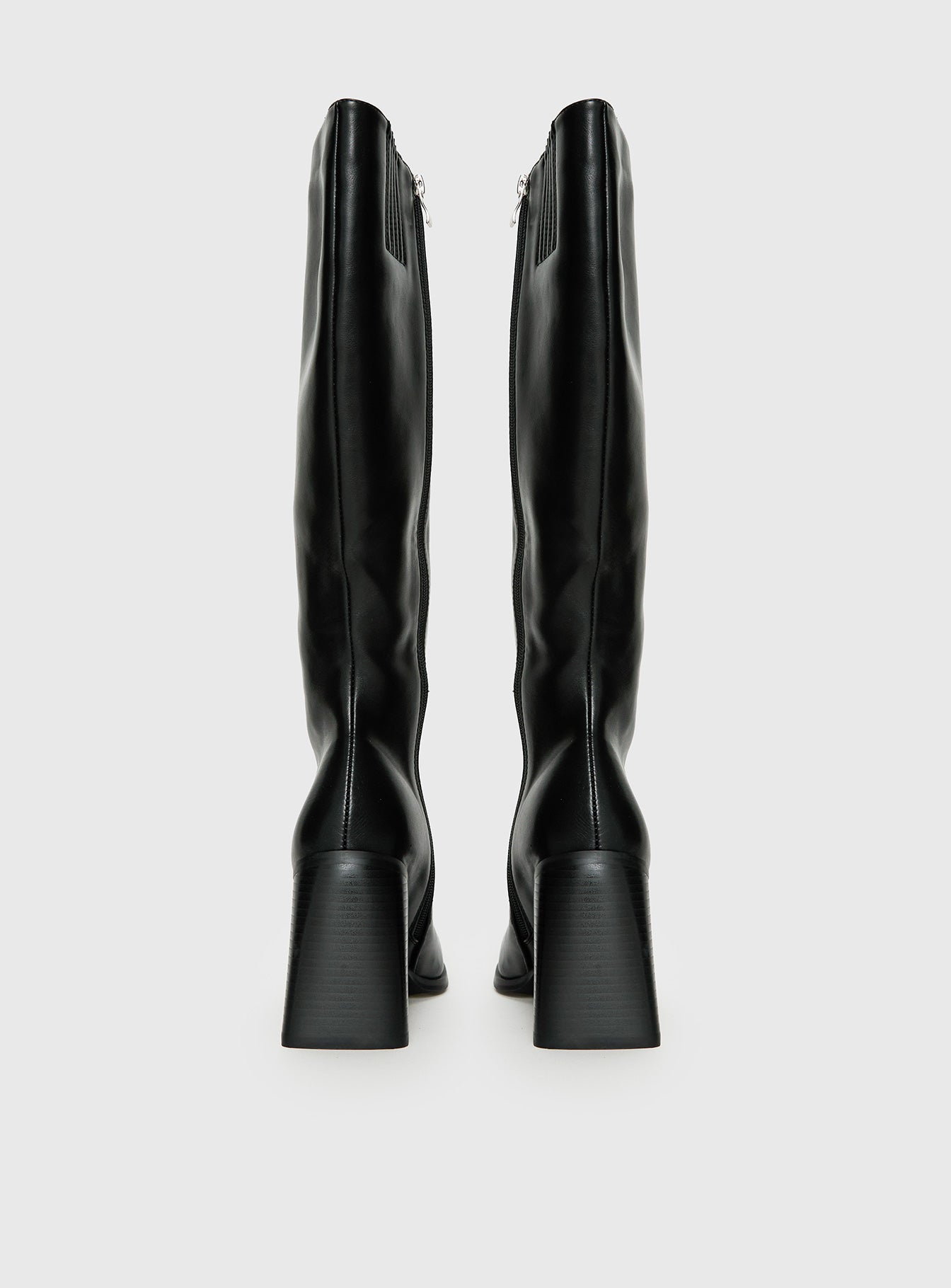 Renzo Knee High Boots Black - Image 4