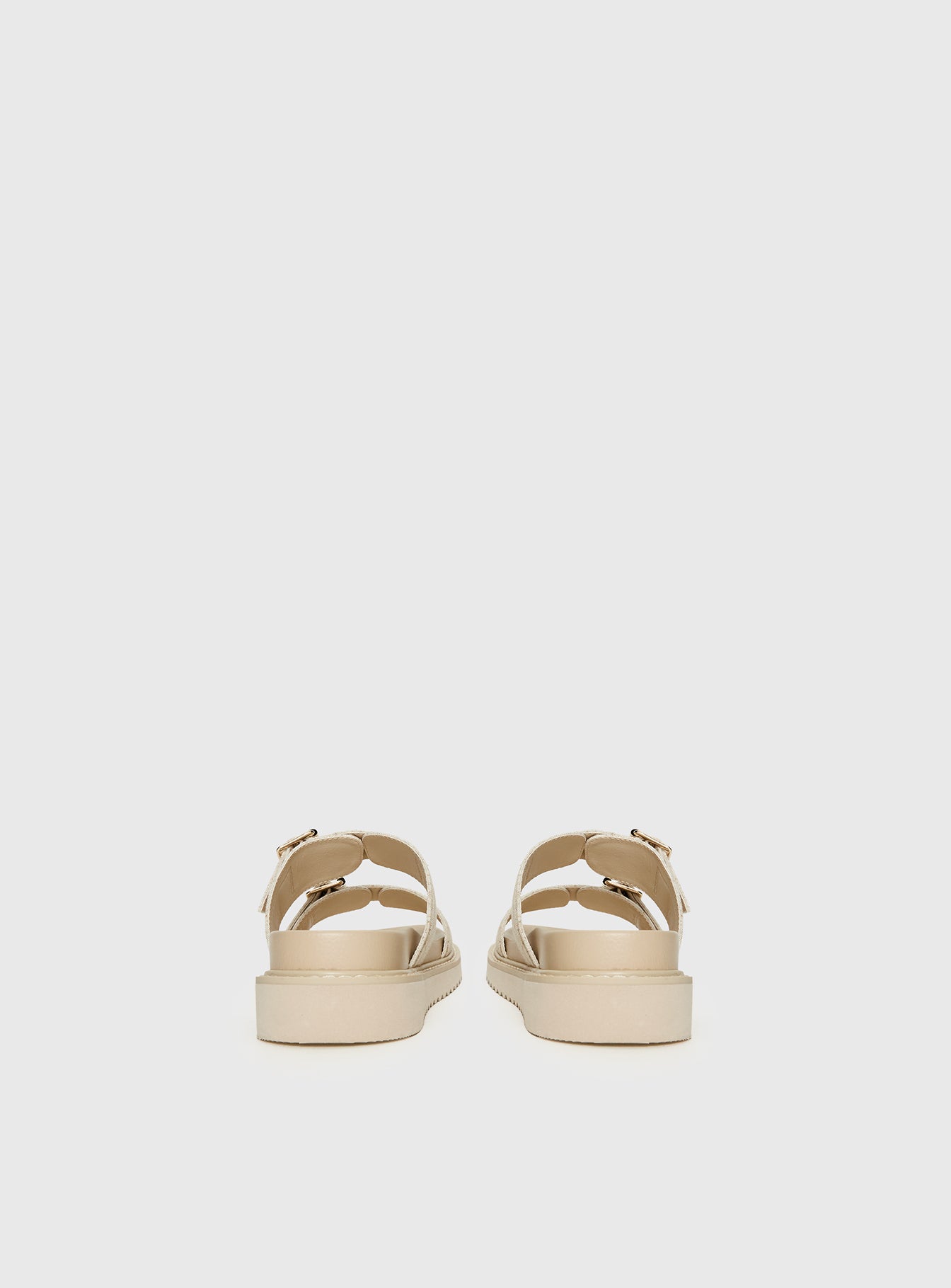 Roxxie Sandals Beige Linen - Image 4