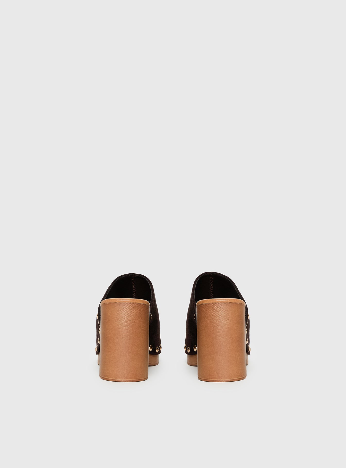 Therapy Banks Platform Clog Heels Brown - Image 4