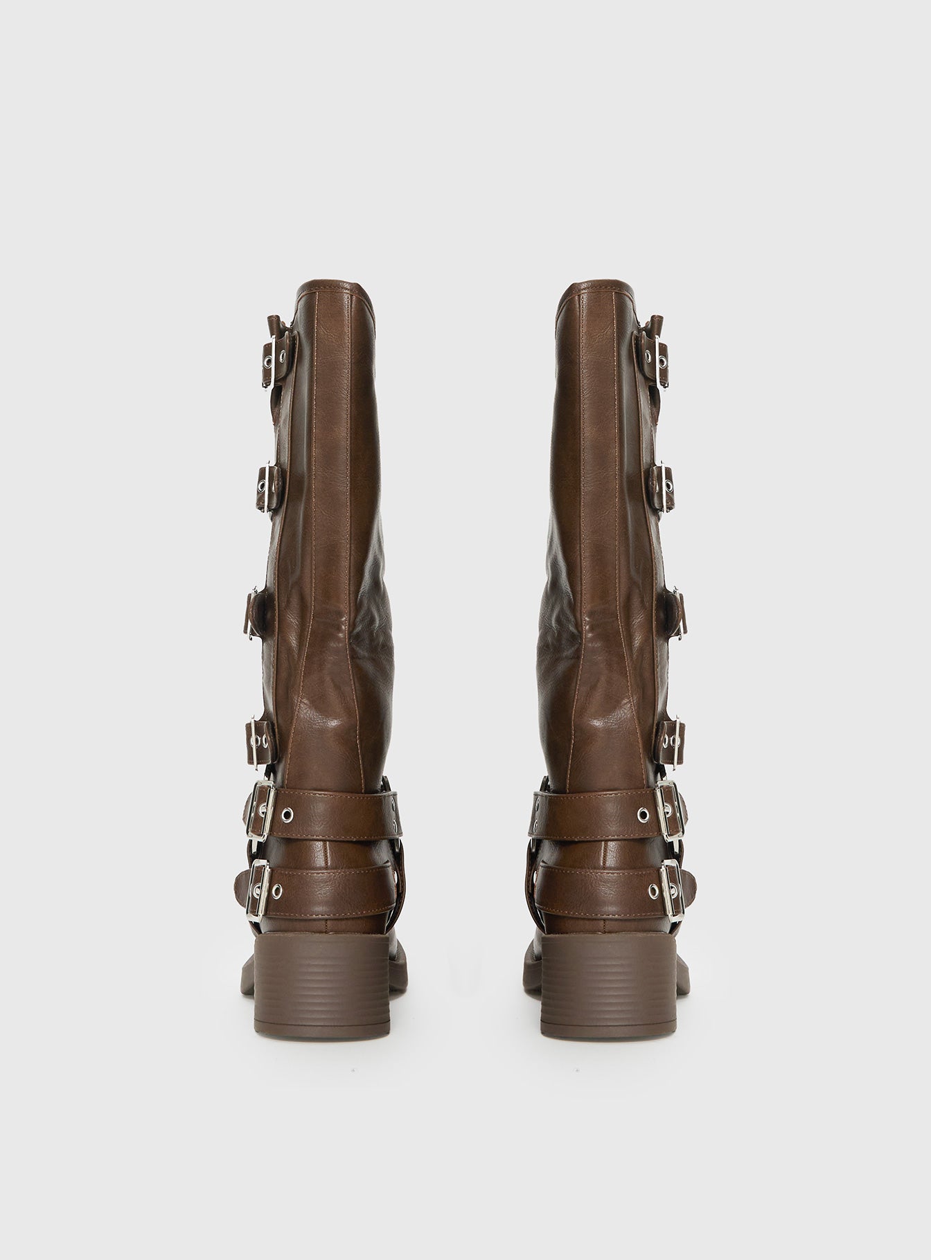 Buckle Down Boots Brown - Image 4