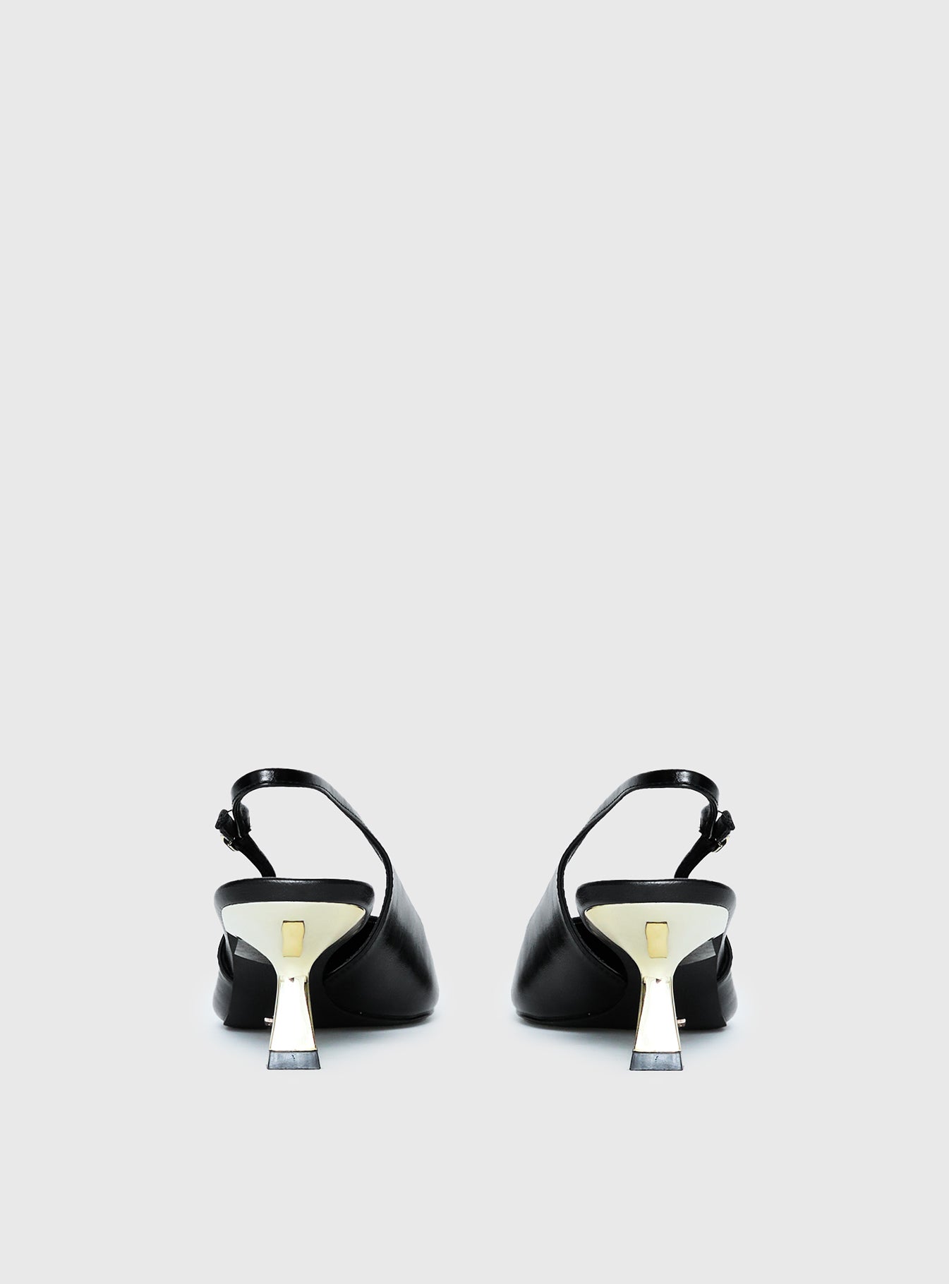 Billini Anaya Pointed Toe Heels Black / Gold - Image 4