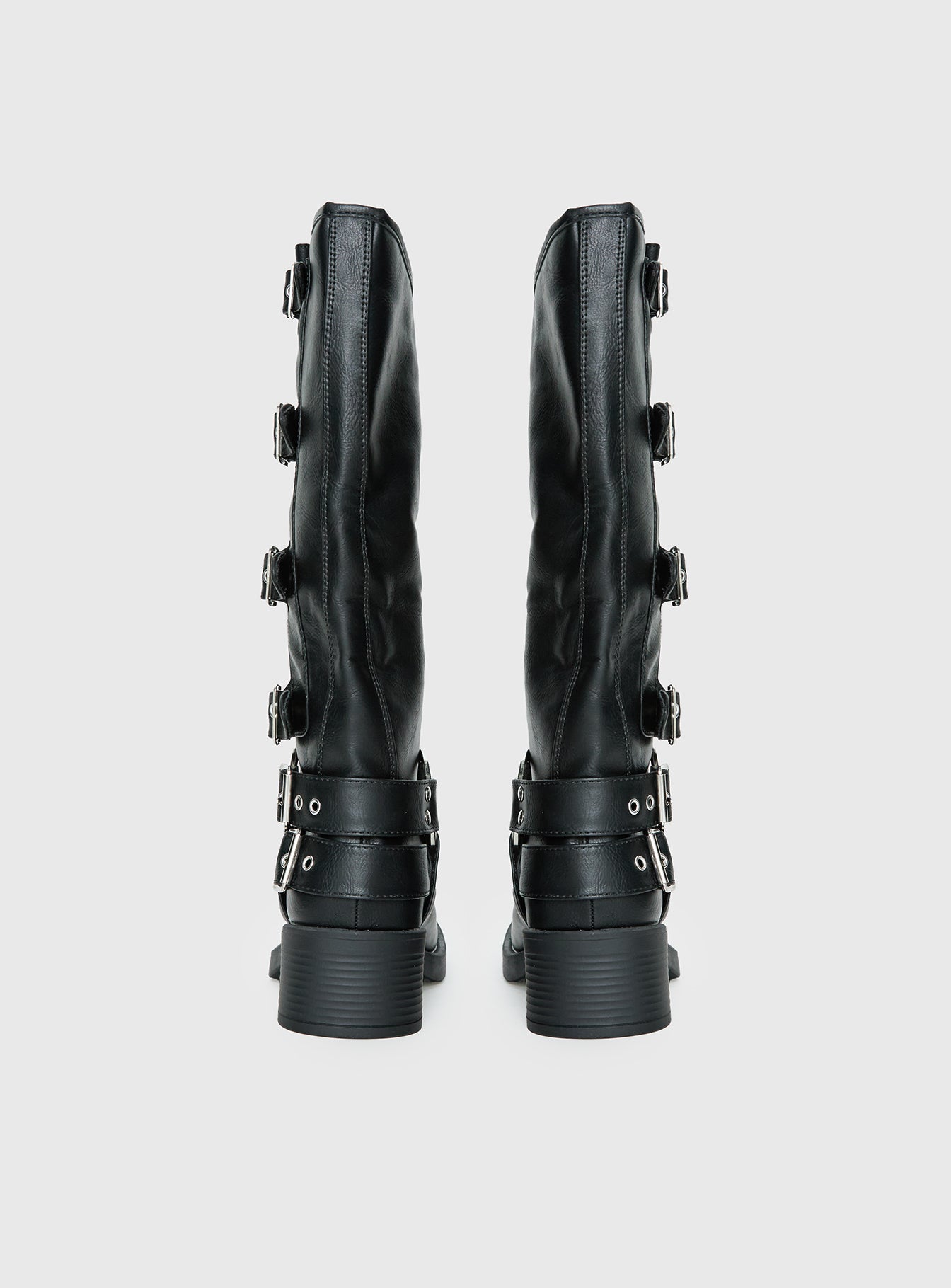 Buckle Down Boots Black - Image 4
