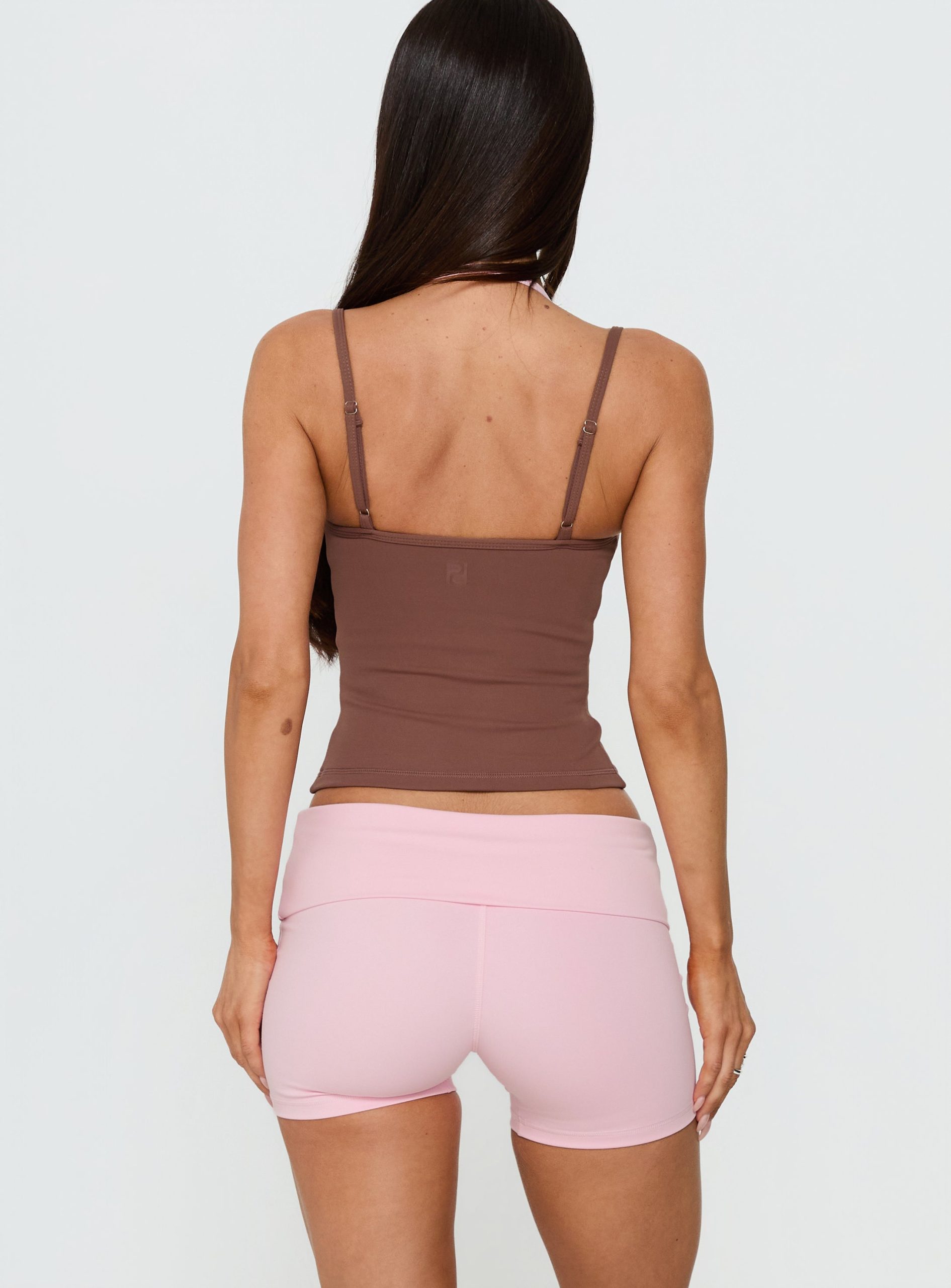 Peak Foldover Micro Shorts Pink - Image 5