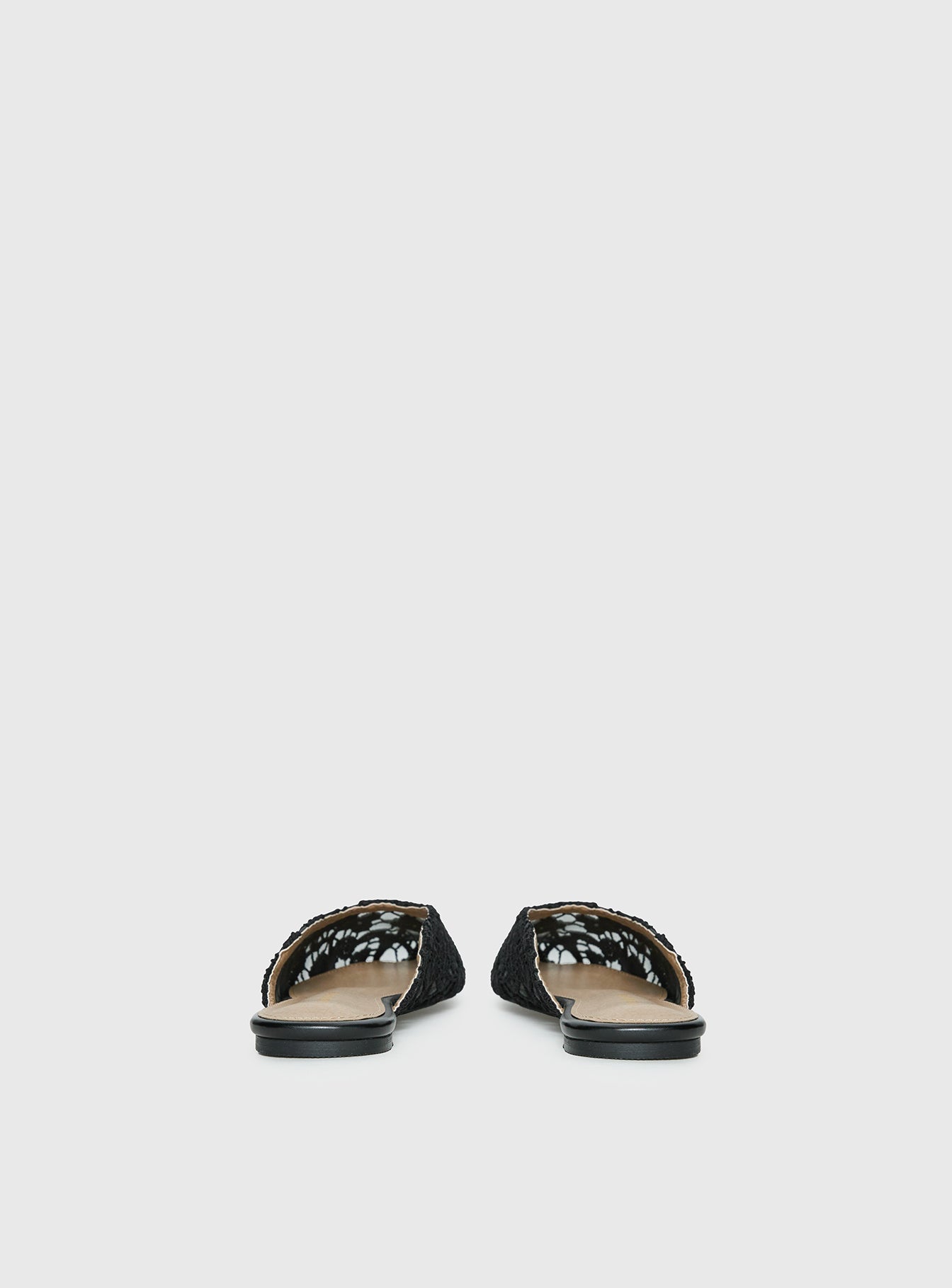 Gretta Lace Slip On Flats Black - Image 5