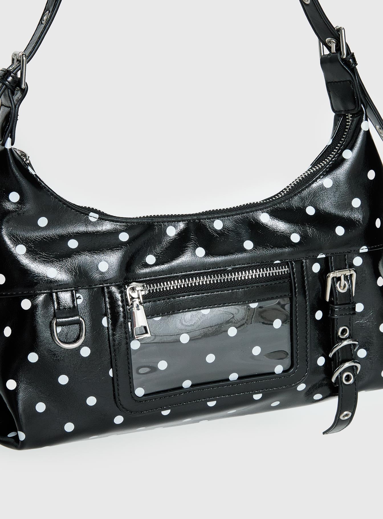 Fabray Cargo Bag Black Polka Dot - Image 5