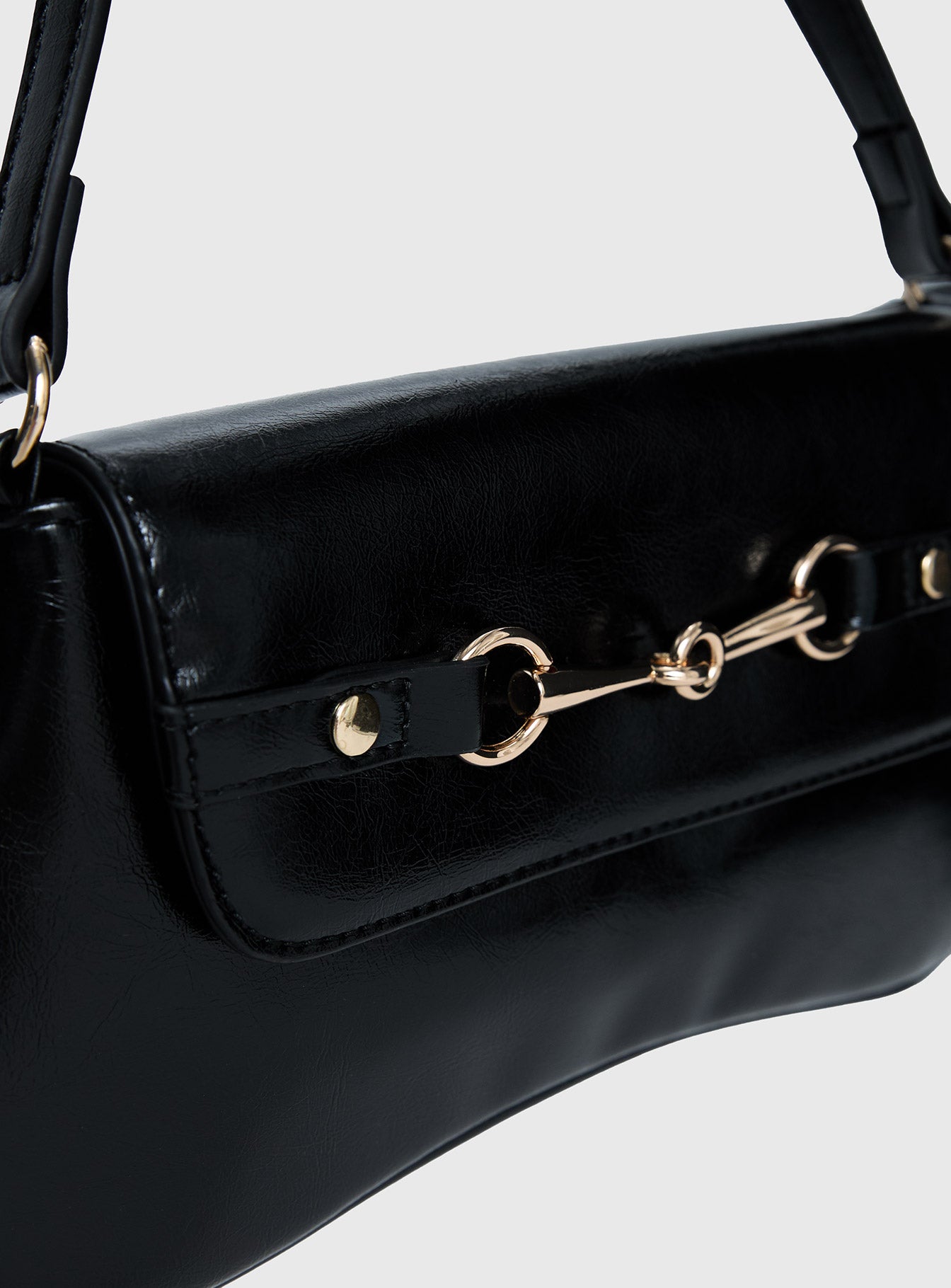 Pulse Shoulder Bag Black / Gold - Image 4