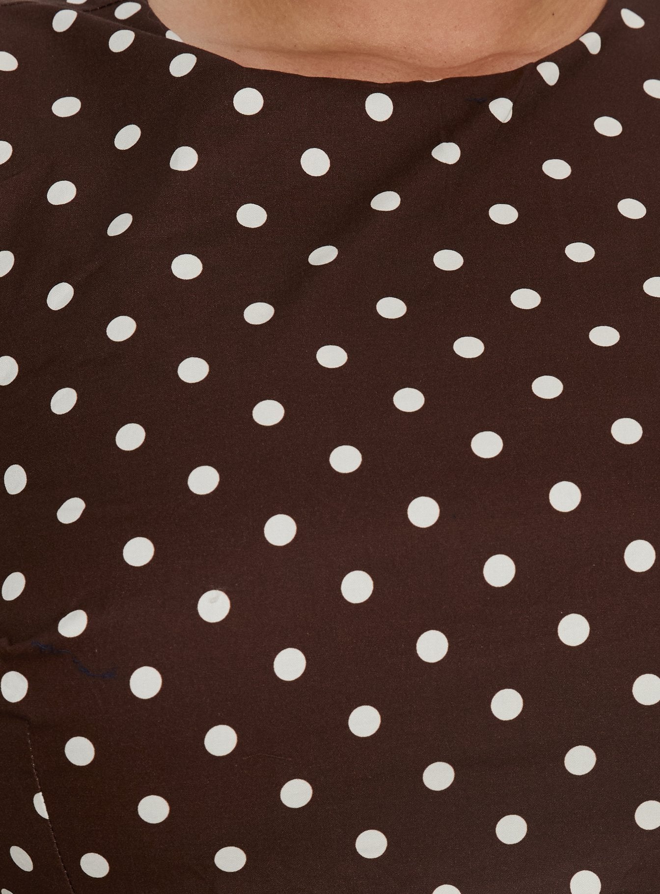 Yumiko Romper Brown Polka Curve - Image 6