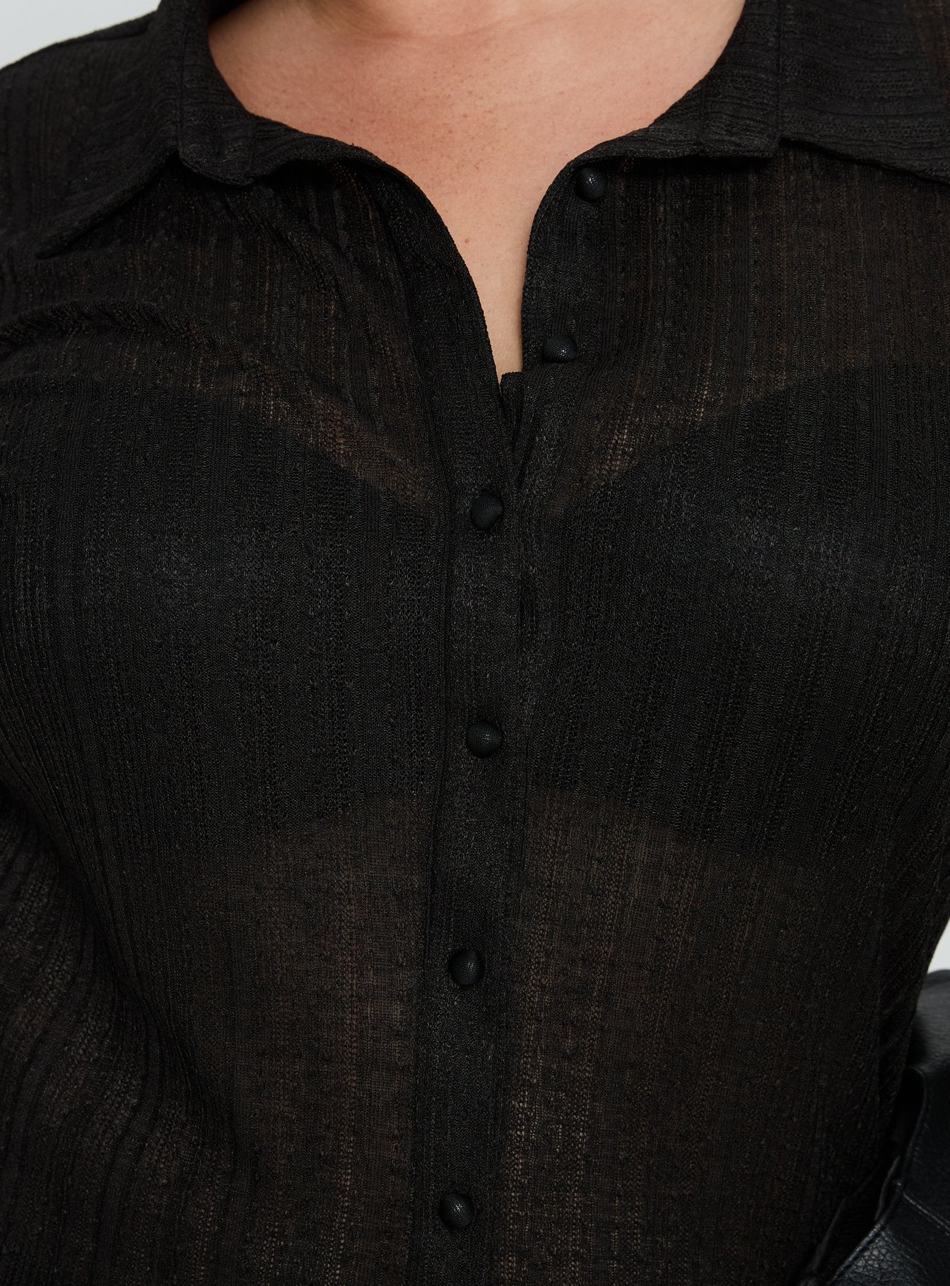 When You Sleep Long Sleeve Top Black Curve - Image 6