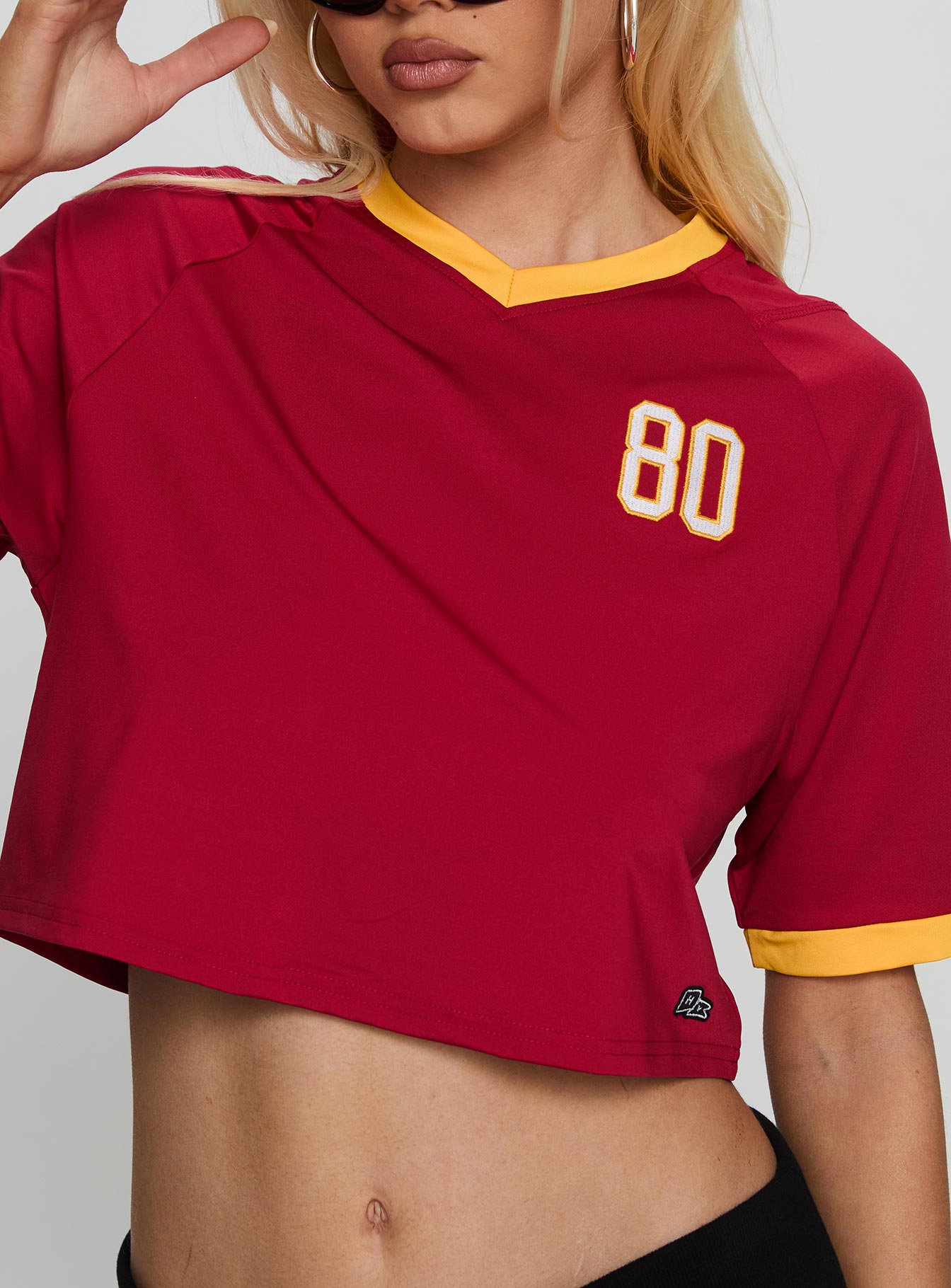 USC Cropped Soccer Jersey Tee Cardinal - Image 5
