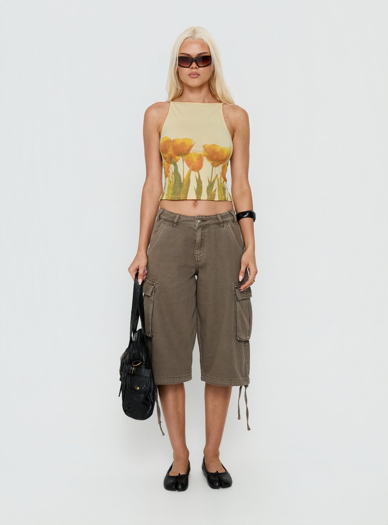 Dudley Vest Top Buttermilk Blurry Tulip - Image 6