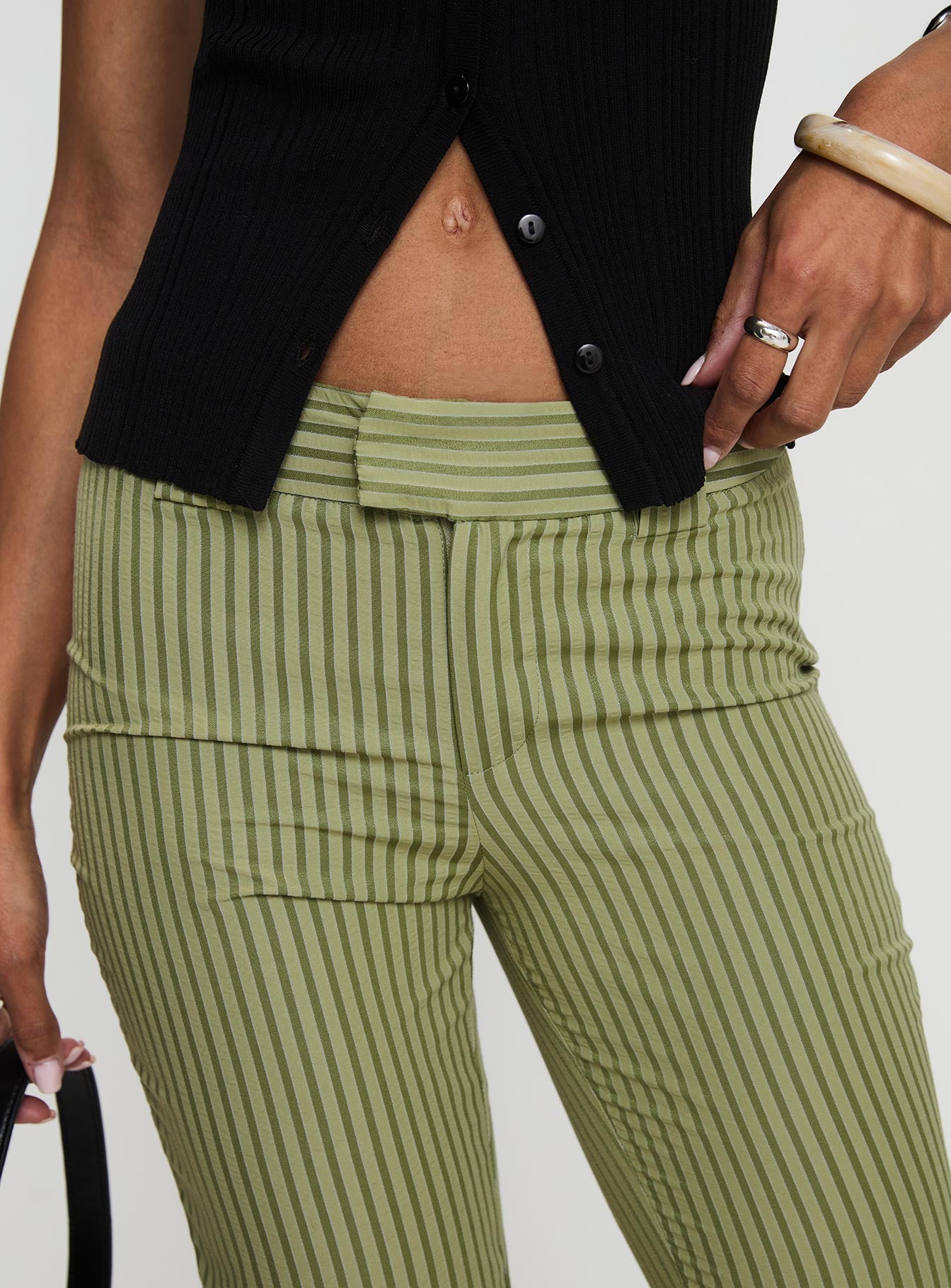 Jinxed Pant Green Stripe - Image 5