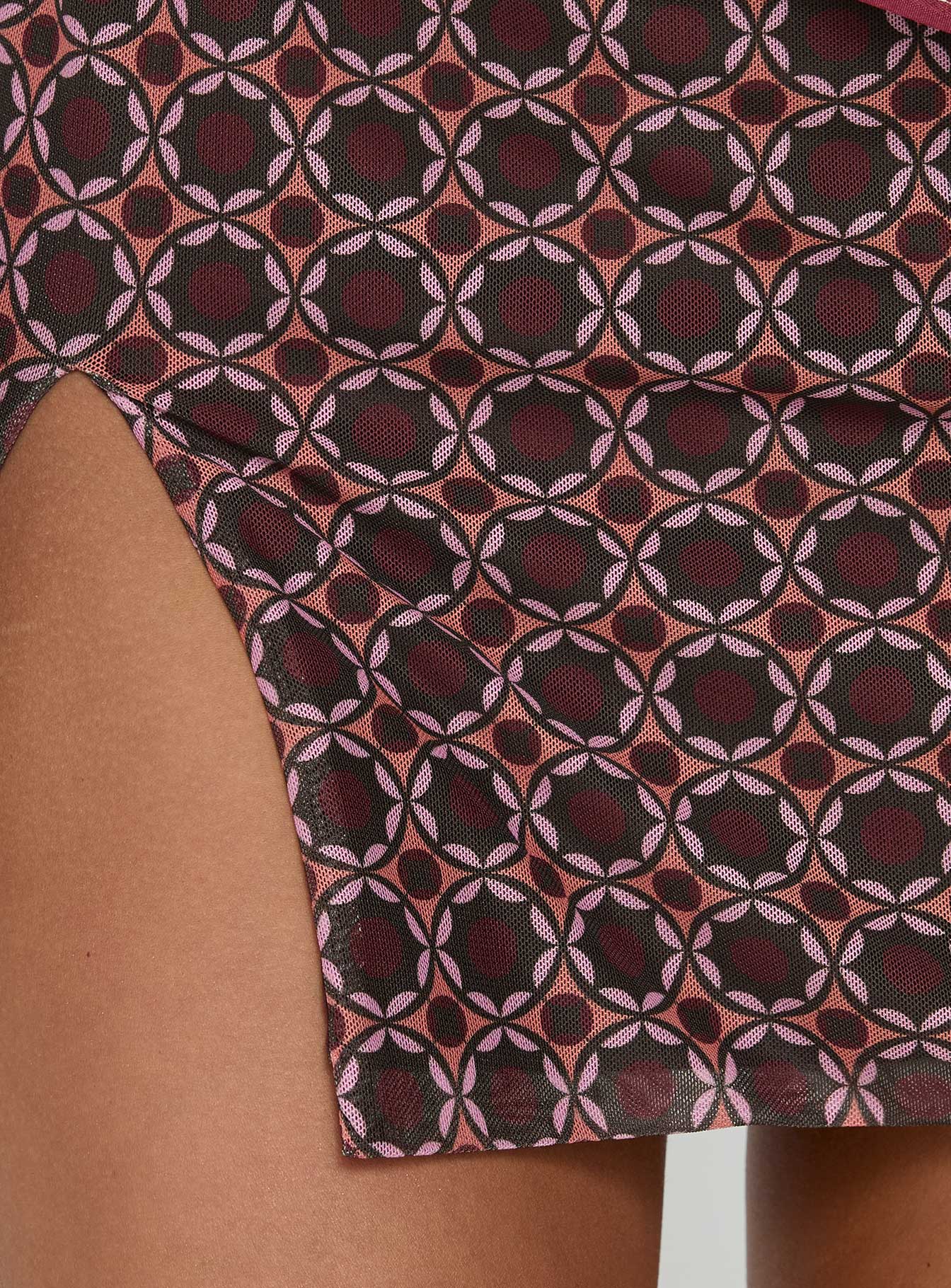 Aztro Micro Mini Skirt Groovy Multi - Image 6