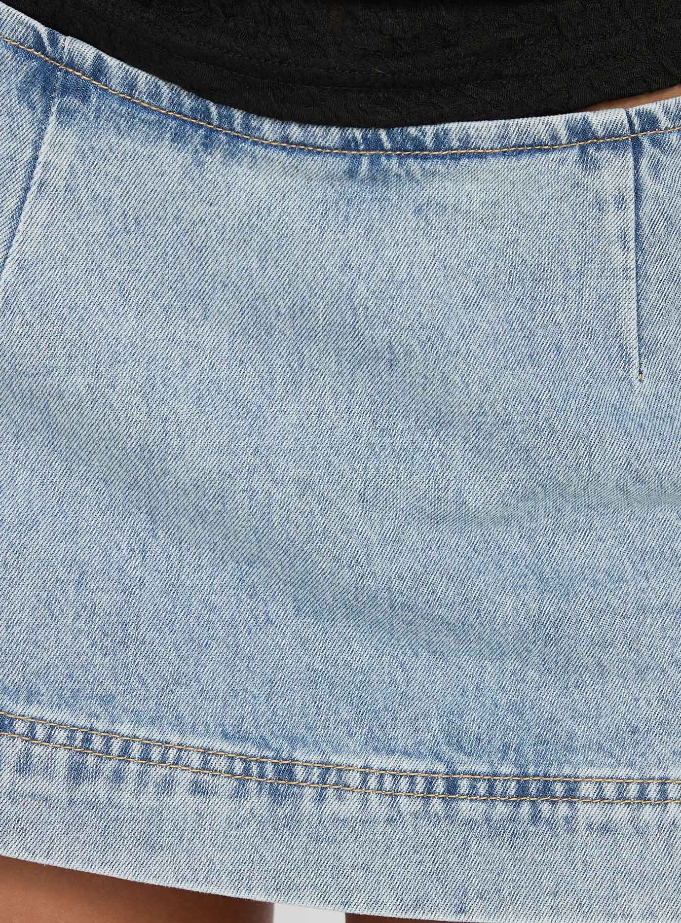 Stefenie Denim Skort Light Blue Wash - Image 6