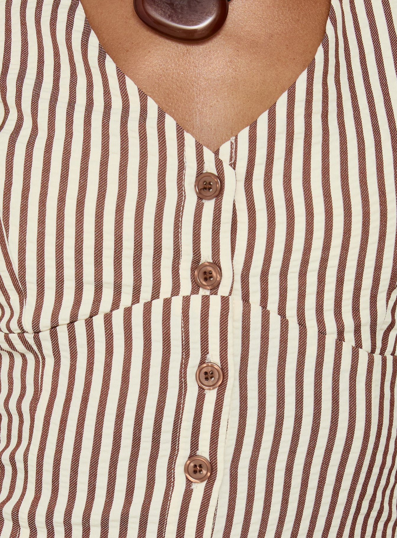Old Friend Halter Top Chocolate Stripe - Image 6