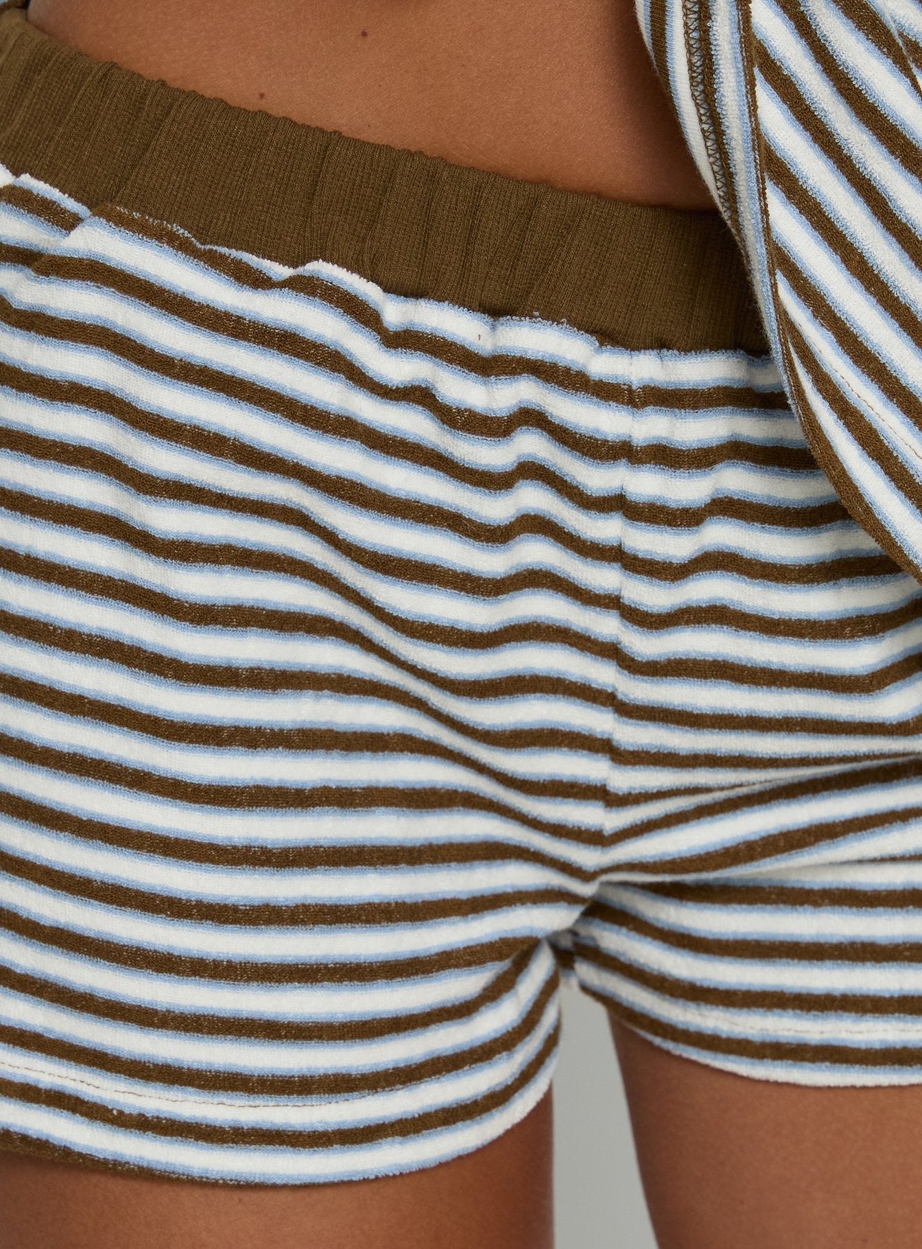 Selvina Terry Towelling Shorts Multi Stripe - Image 6