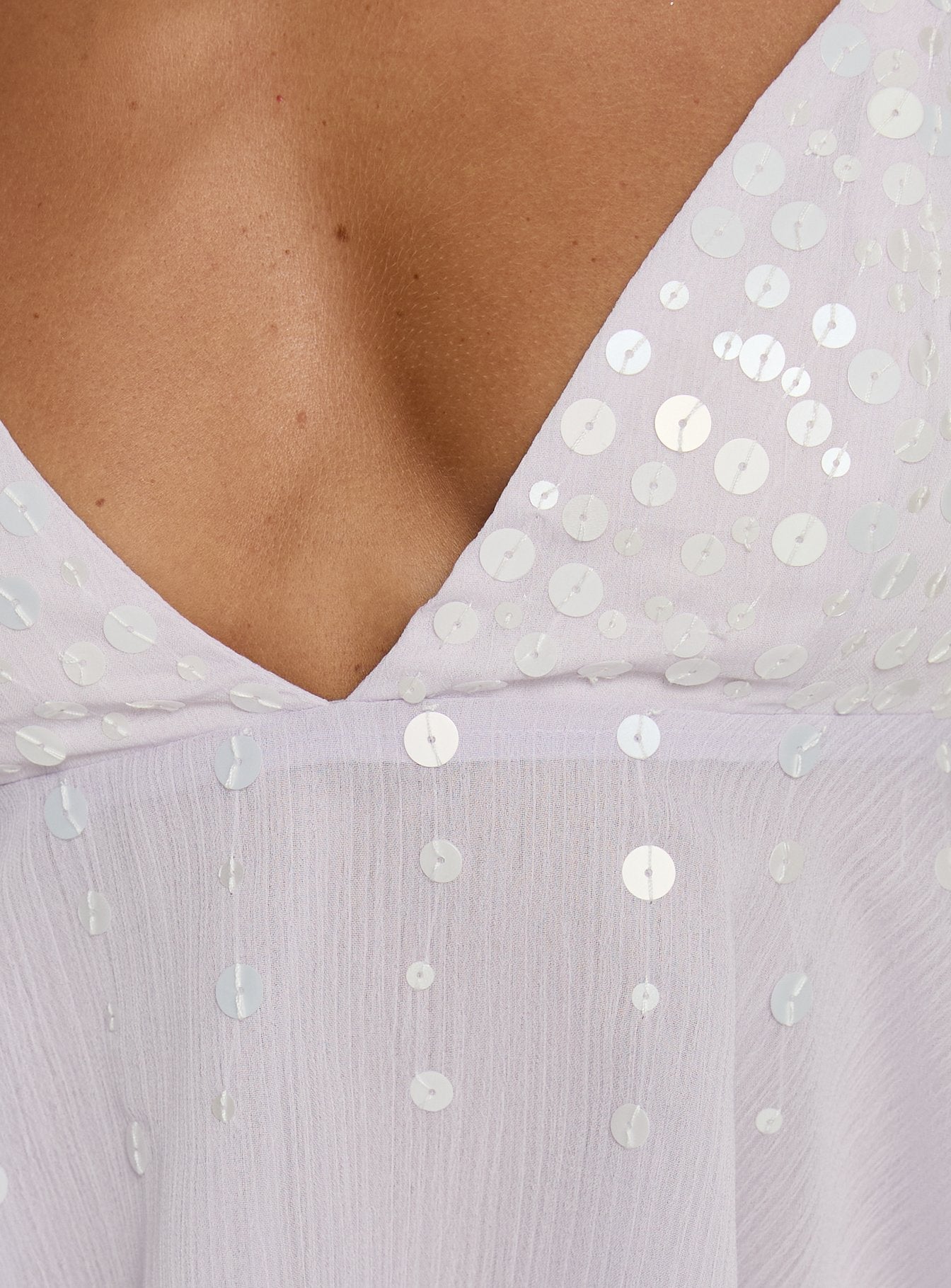 Vinton Button Detail Cami Top Lilac - Image 6
