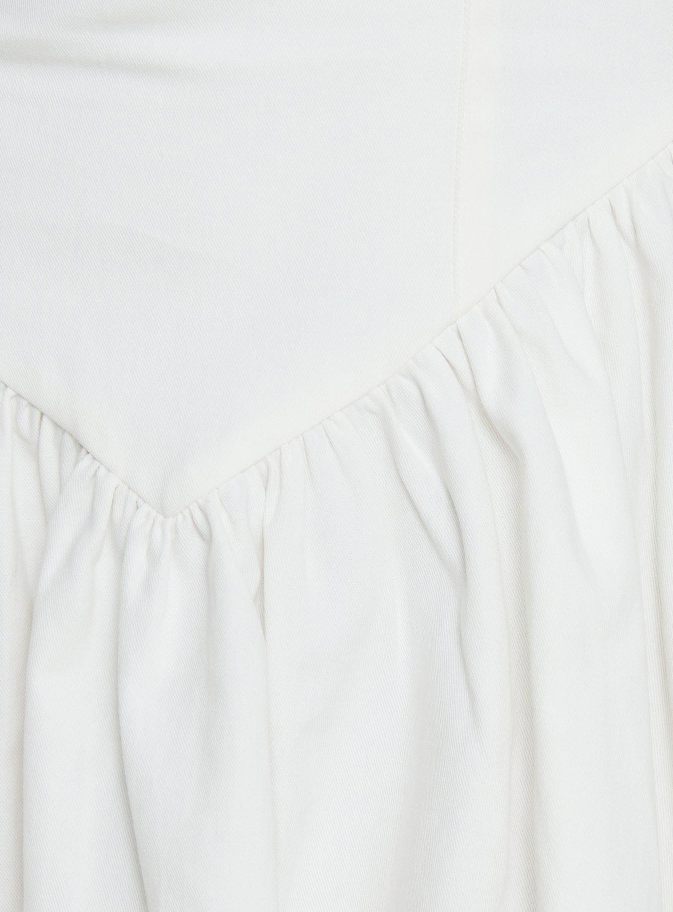Esatora Halter Flare Mini Dress White - Image 5