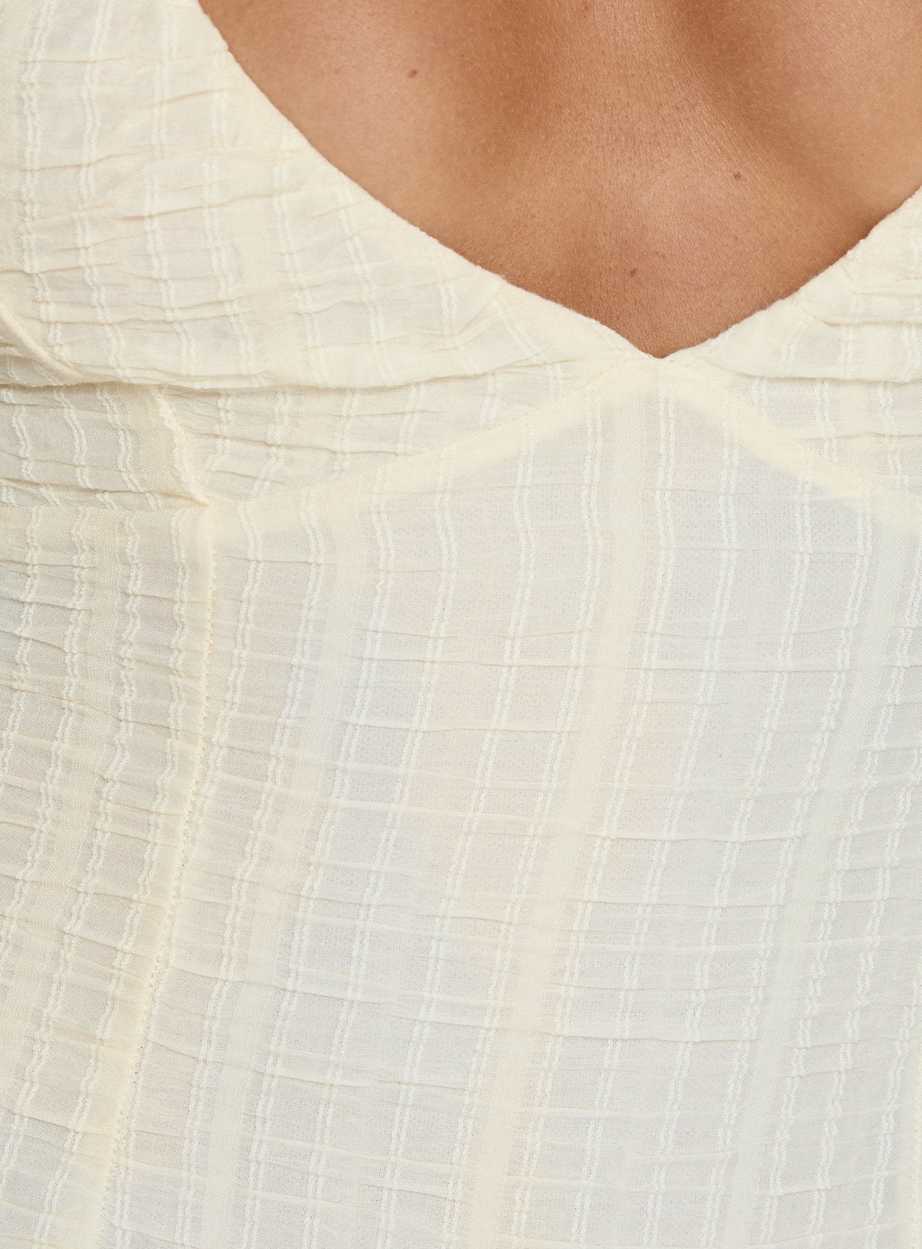 Mixie Halter Playsuit Cream - Image 6