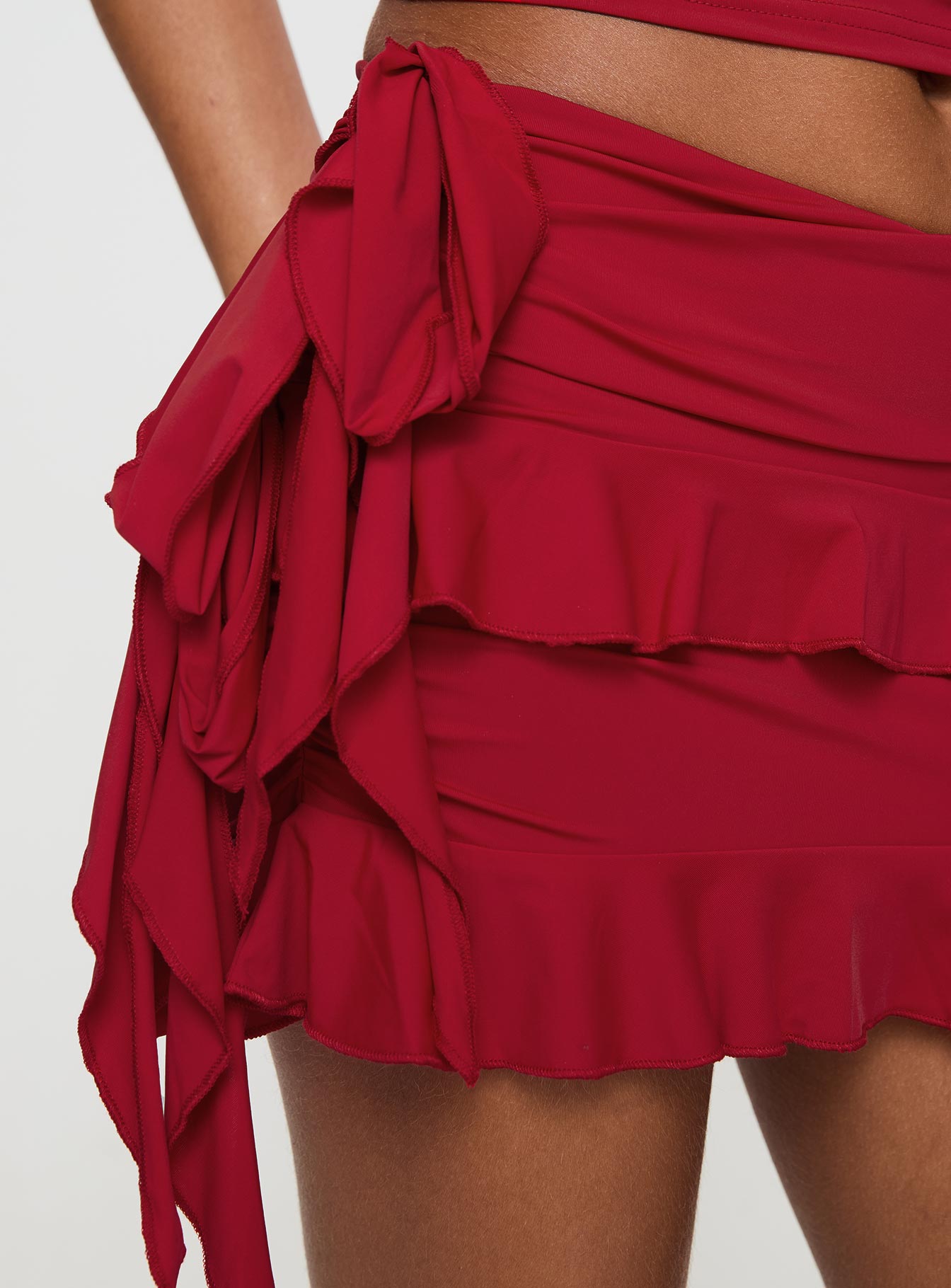 Rendezvous Mini Skirt Crimson - Image 8