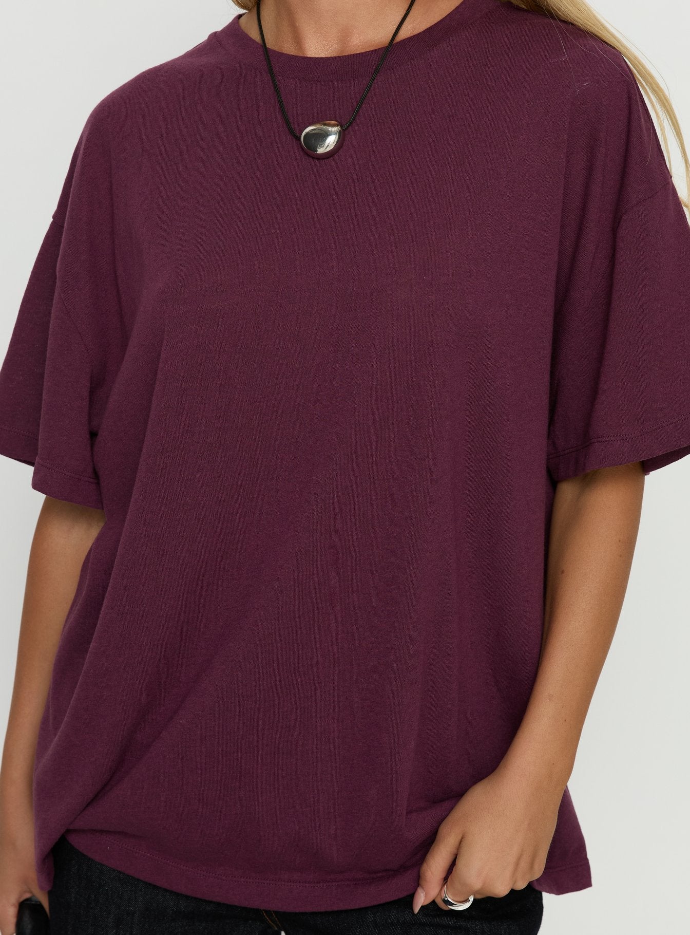 Zaydee Oversized Tee Cherry - Image 6