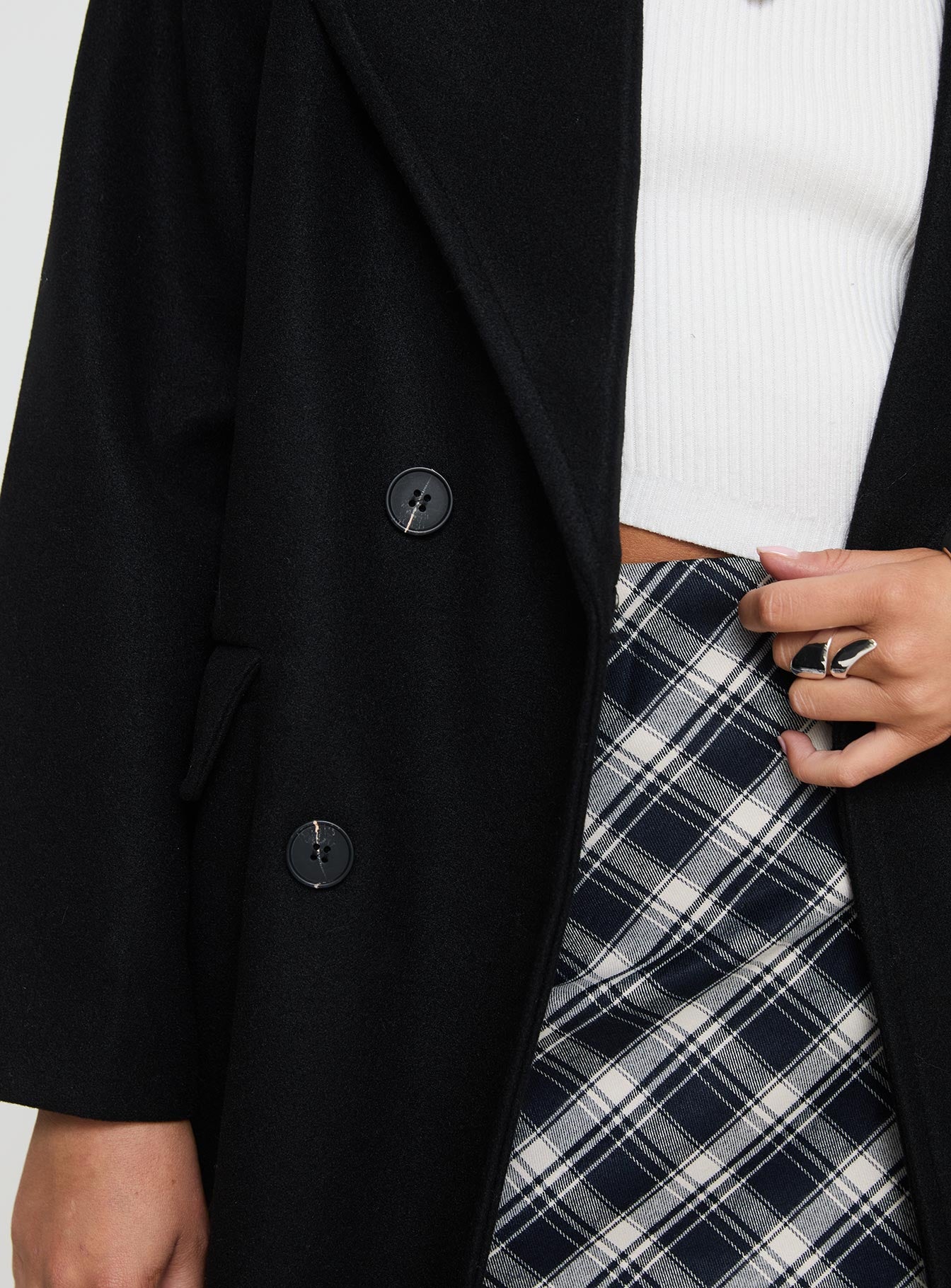 Inferno Longline Coat Black - Image 6