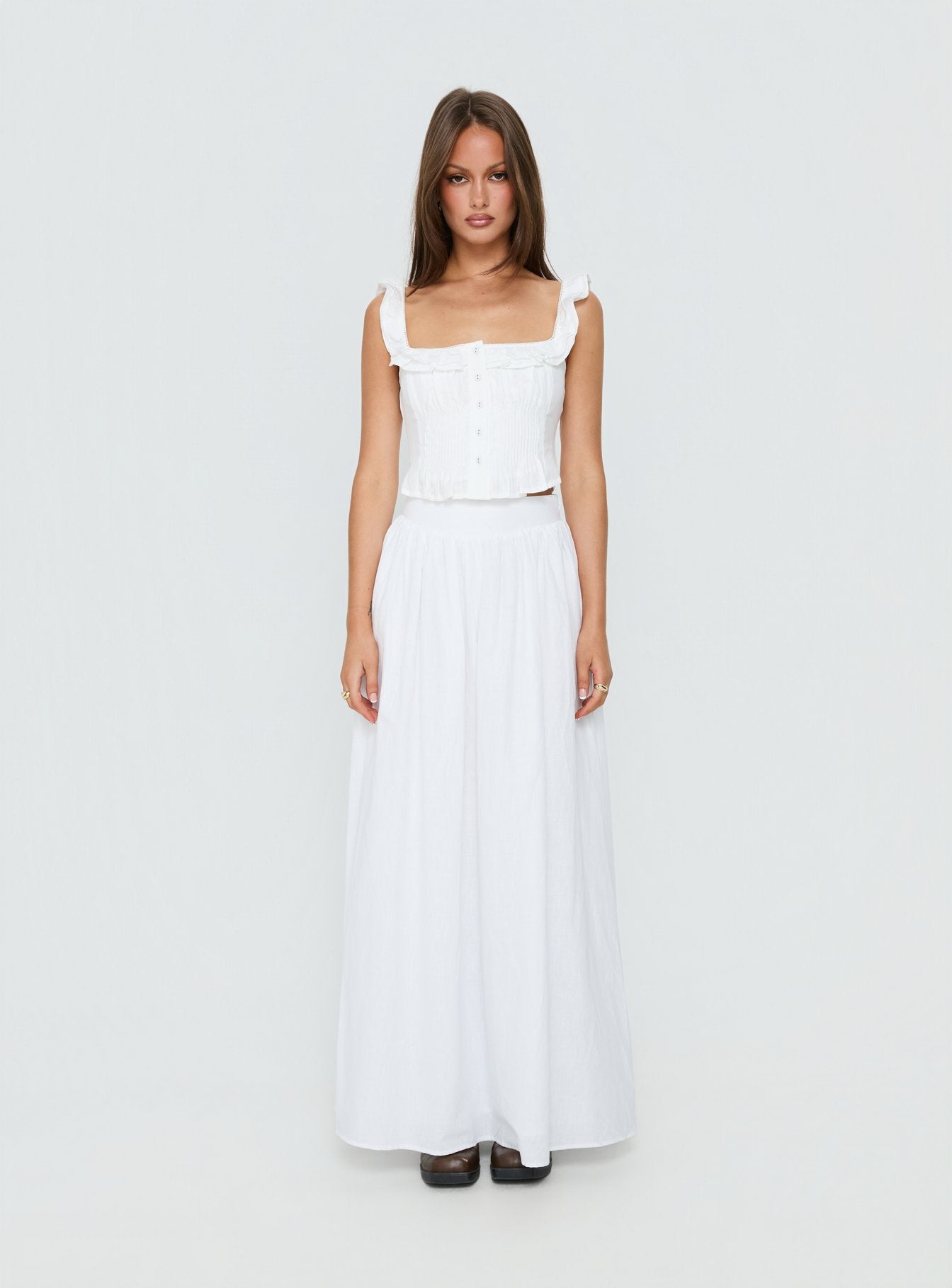 Isadoria Frill Top White - Image 7
