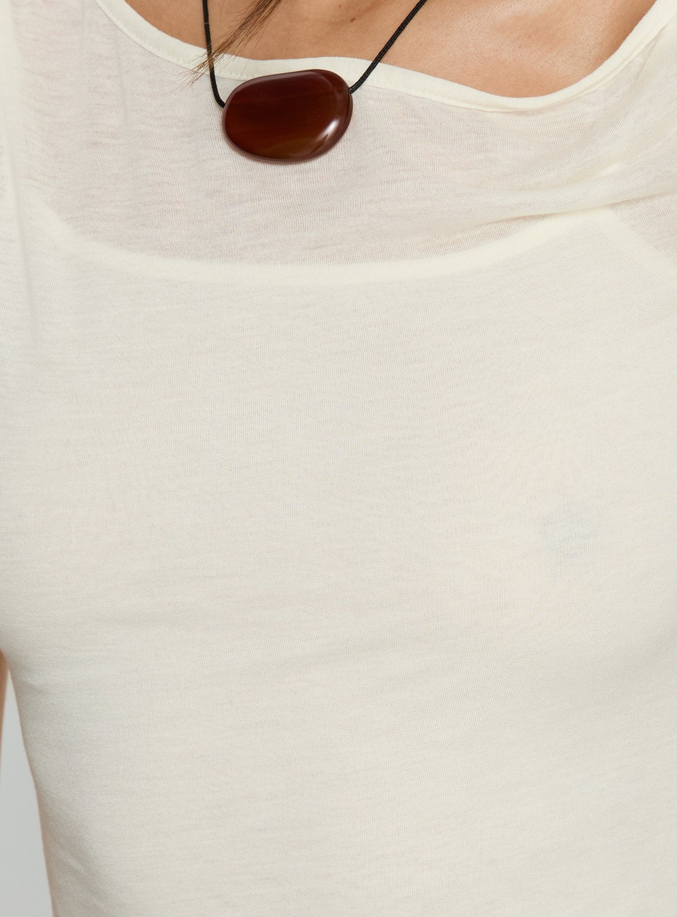 Skaia Layered Sheer Top Cream - Image 6