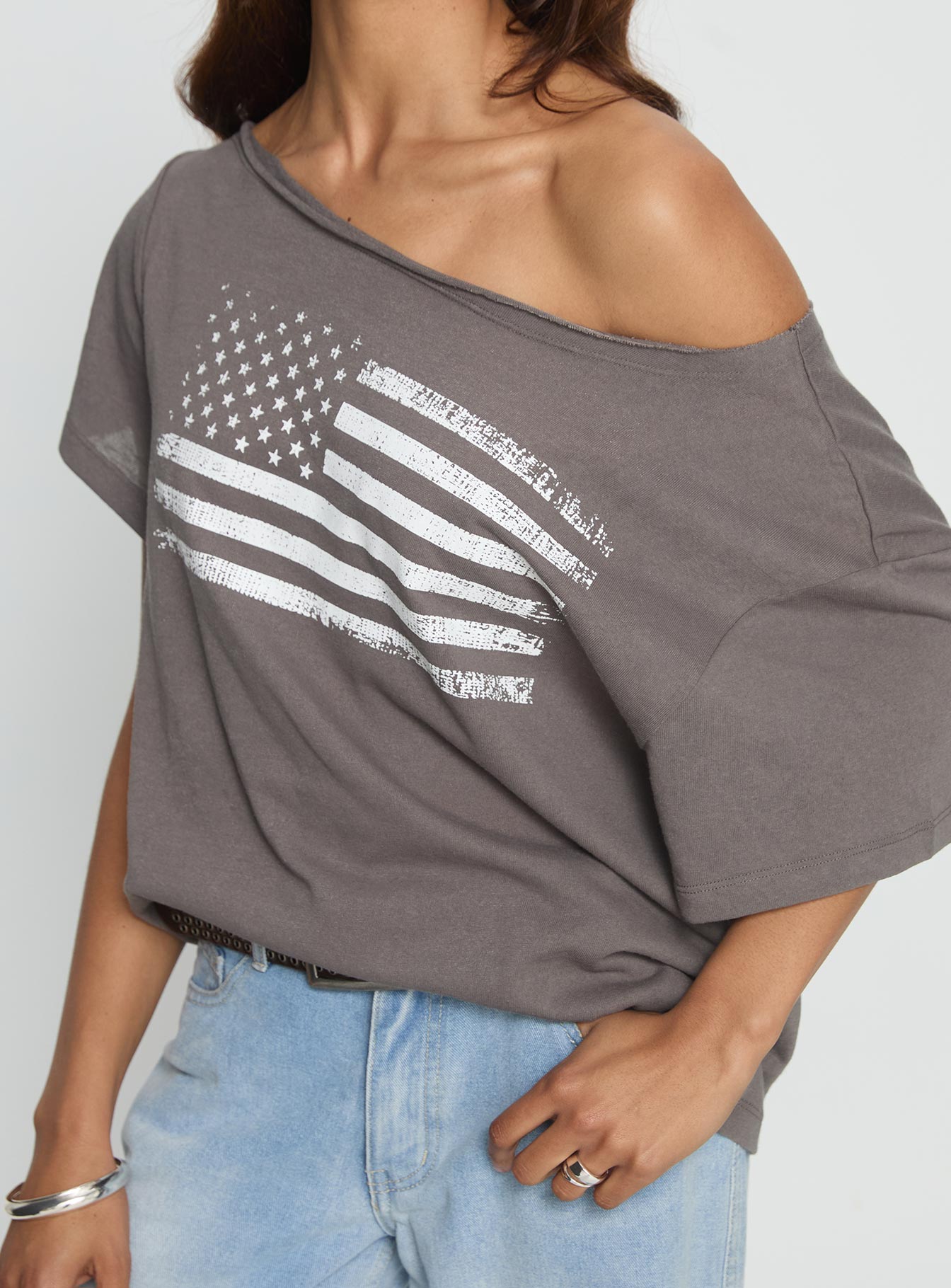 American Tune Graphic Top Washed Black - Image 6