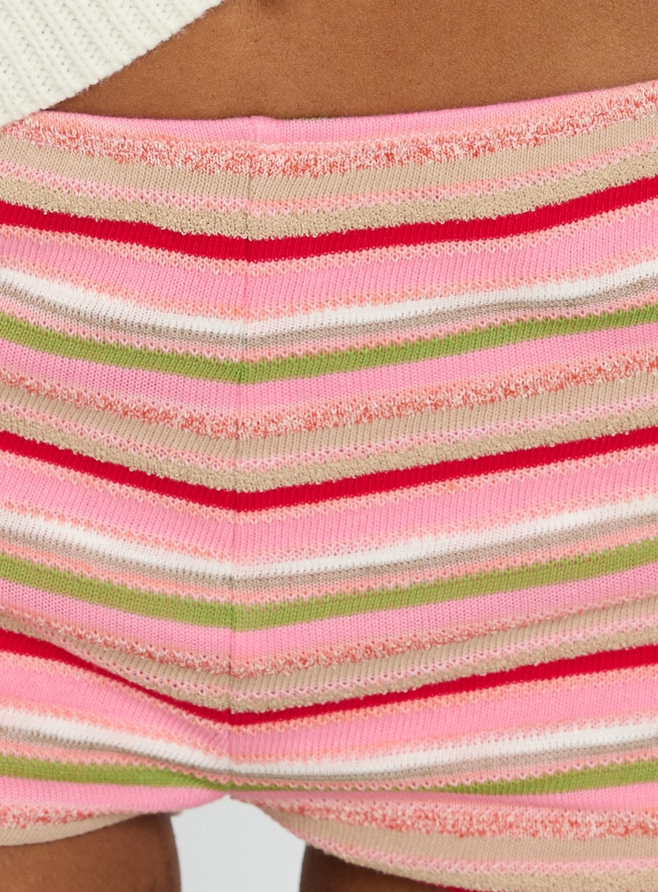 Selinah Terry Towelling Micro Shorts Pink Multi - Image 6