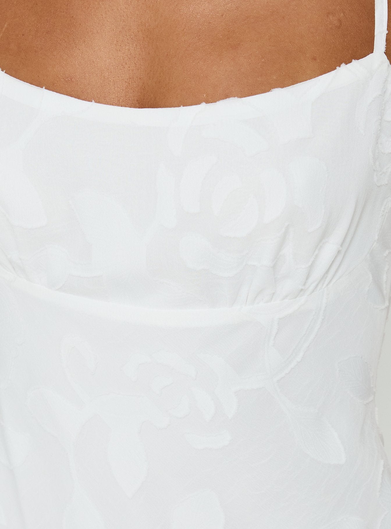 Avienna Maxi Dress White Burnout - Image 6