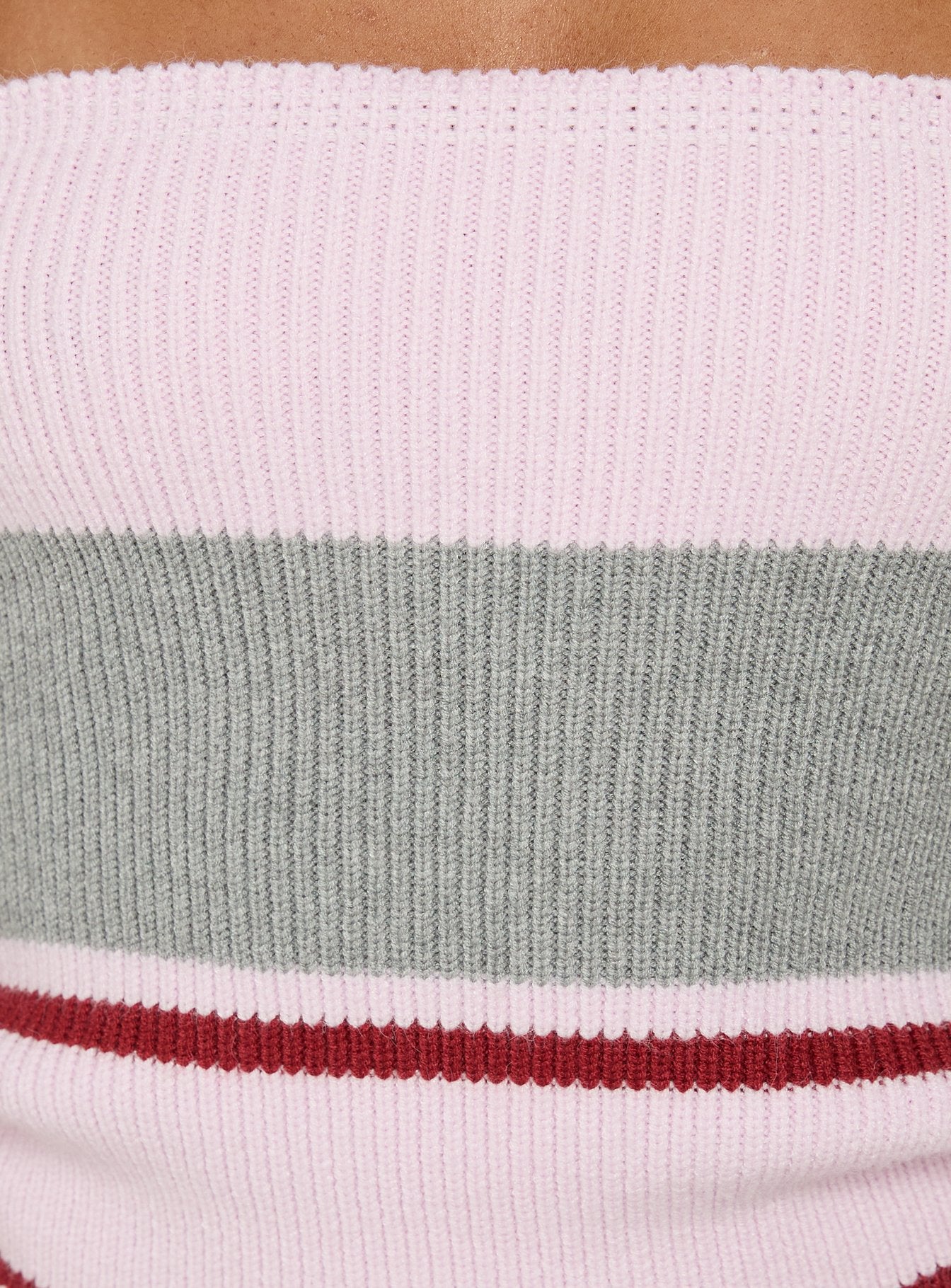 In The Mirror Strapless Top Pink Stripe - Image 6