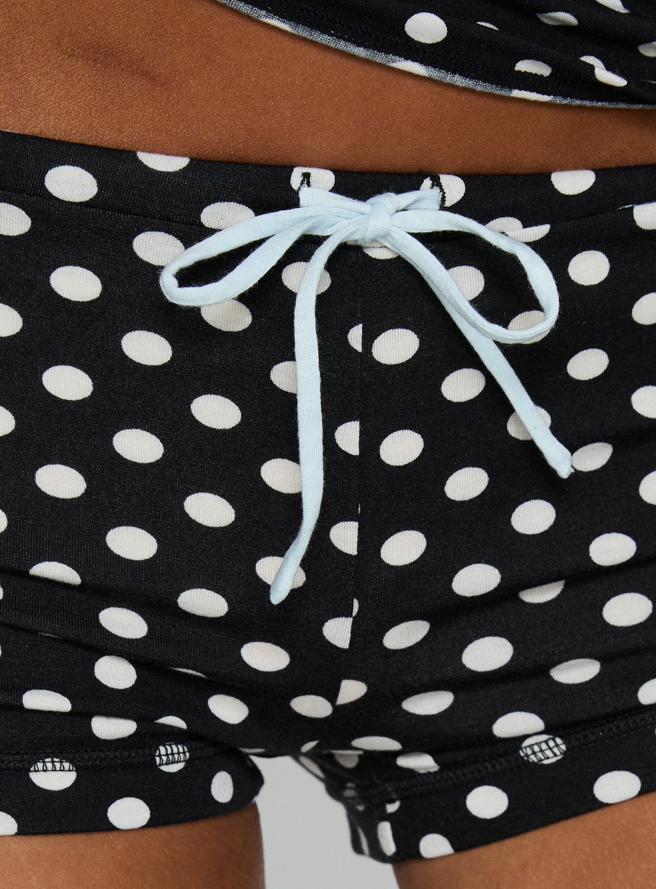 Elacie Micro Shorts Black Polka Dot - Image 6