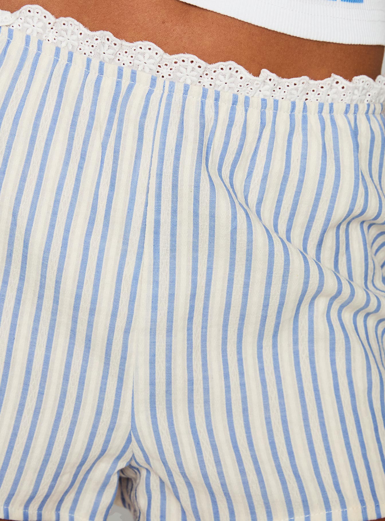 Merrilaine Micro Shorts Blue / White Stripe - Image 6