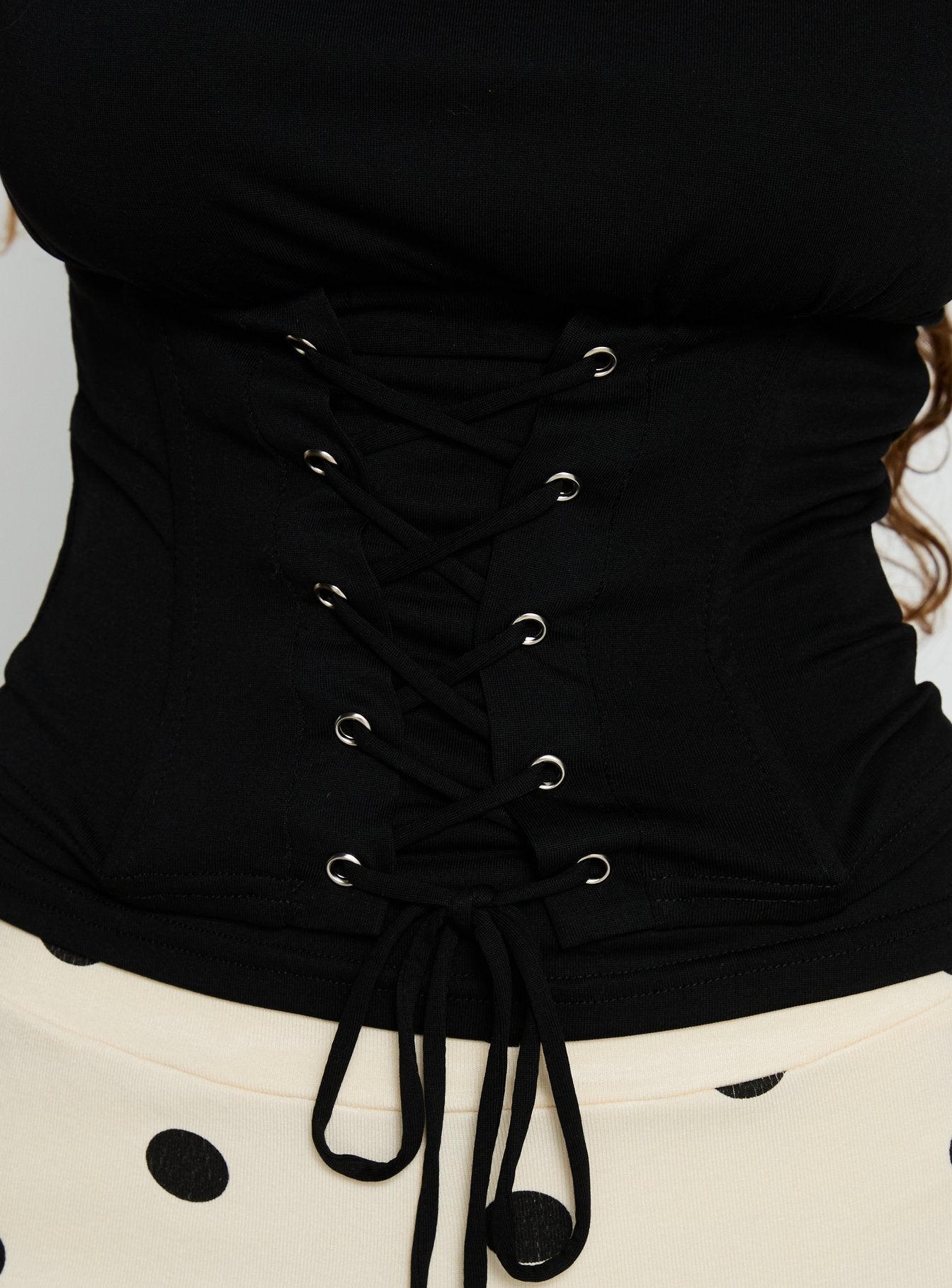 Unbothered Corset Top Black - Image 6