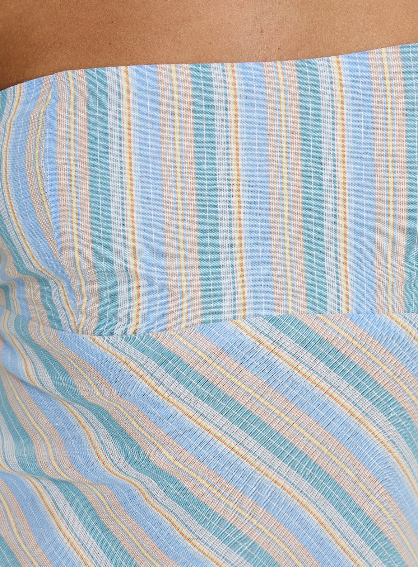 Elery Strapless Top Blue Stripe - Image 6