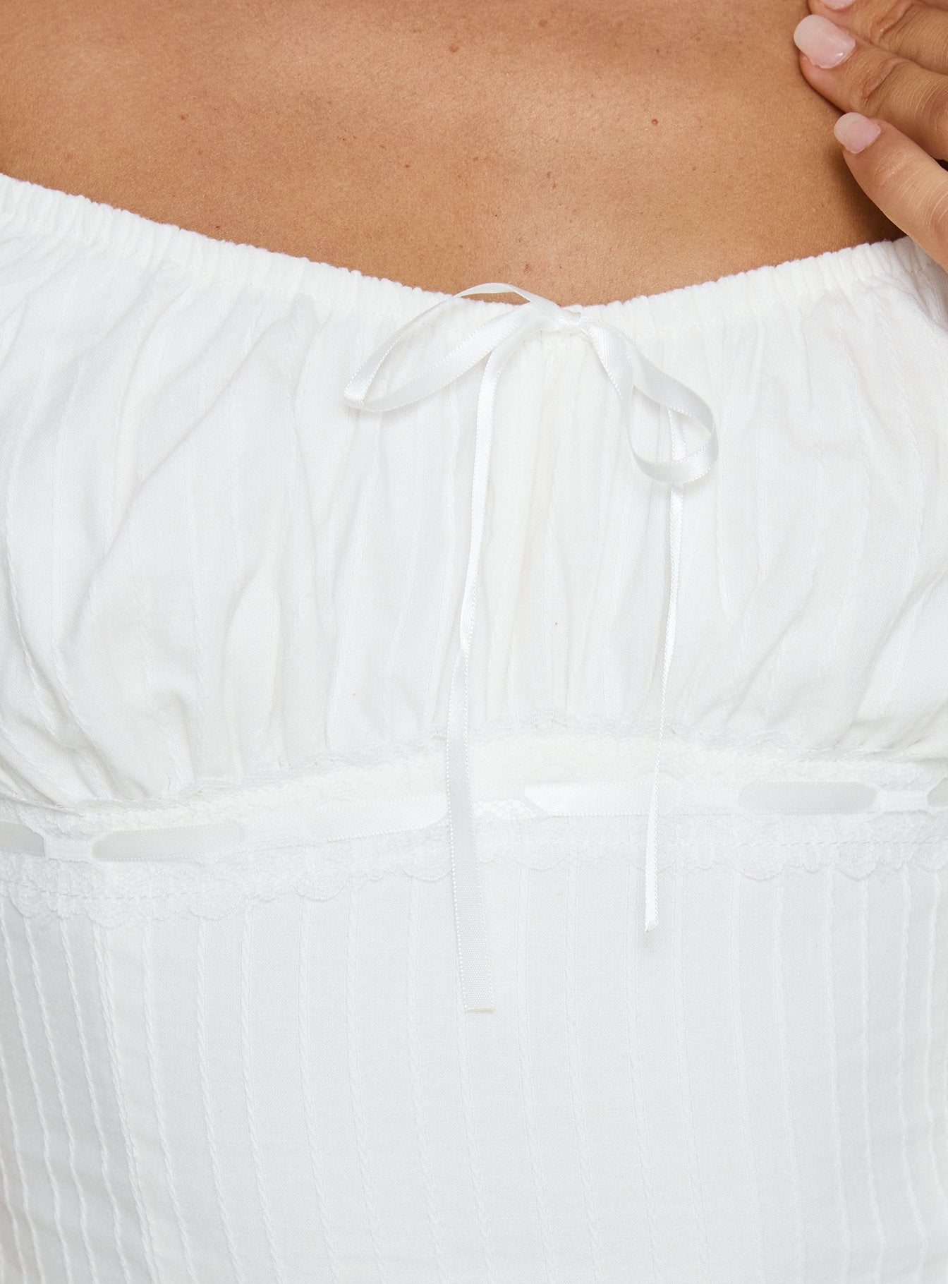 Garconne Textured Top White - Image 6