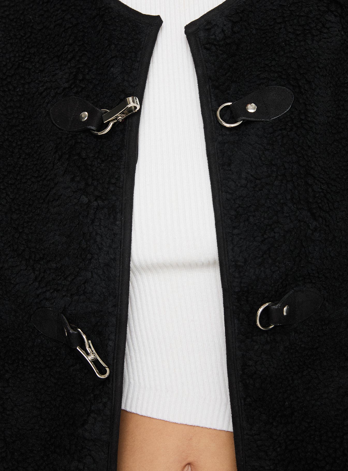 Adylic Teddy Coat Black - Image 6