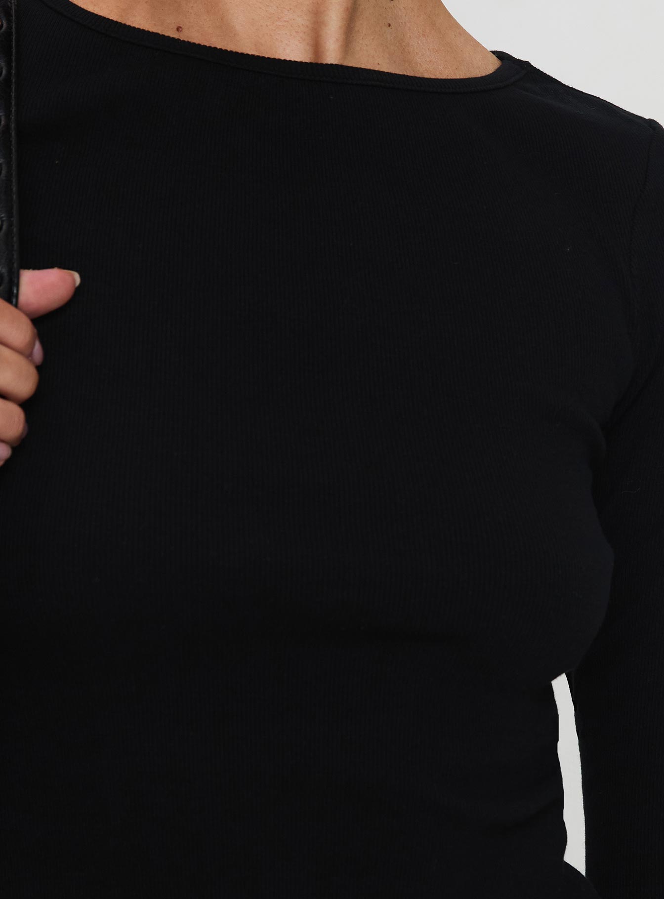 Elaia 3/4 Sleeve Top Black - Image 7