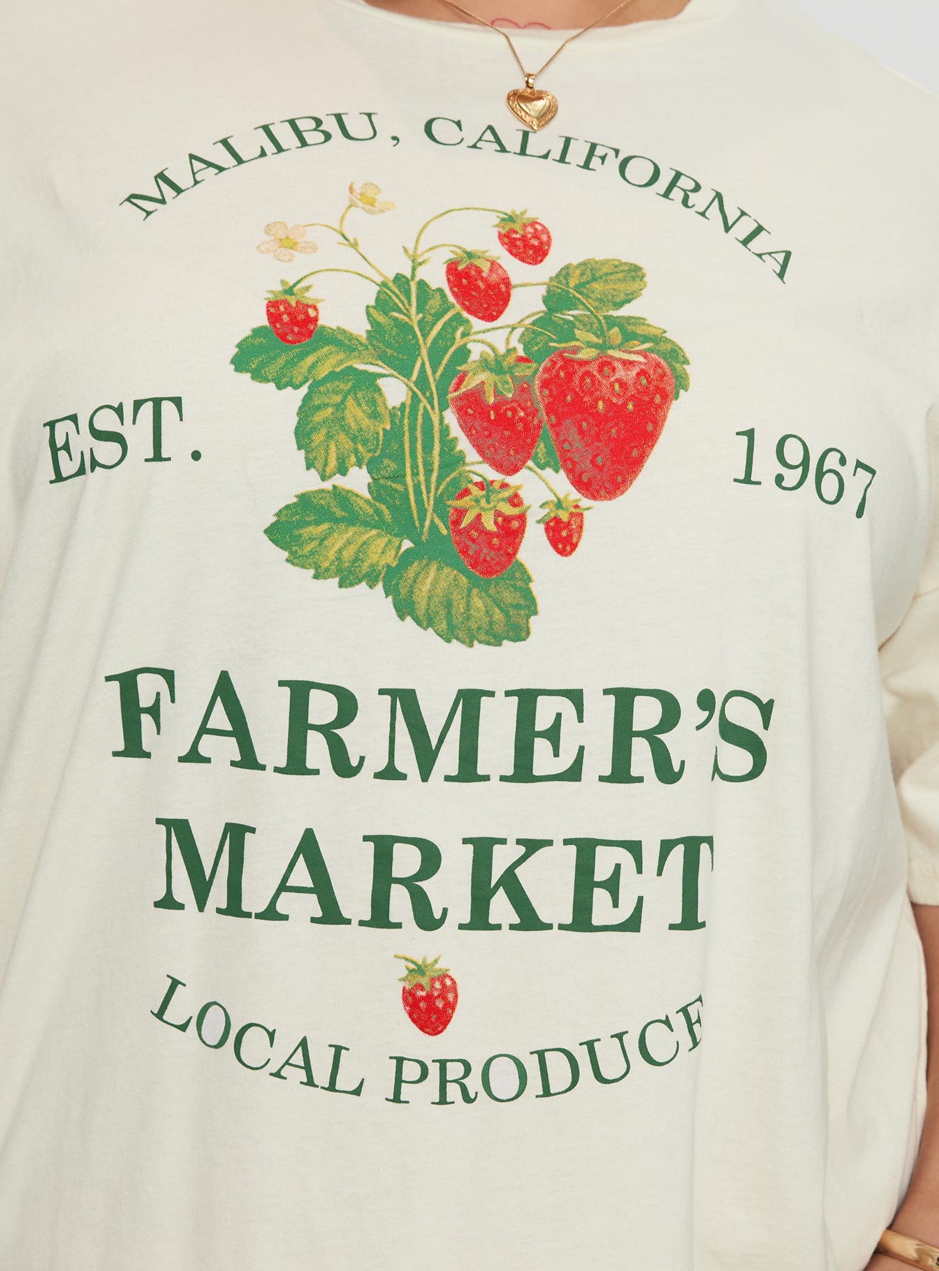 Local Produce Tee Cream Curve - Image 6