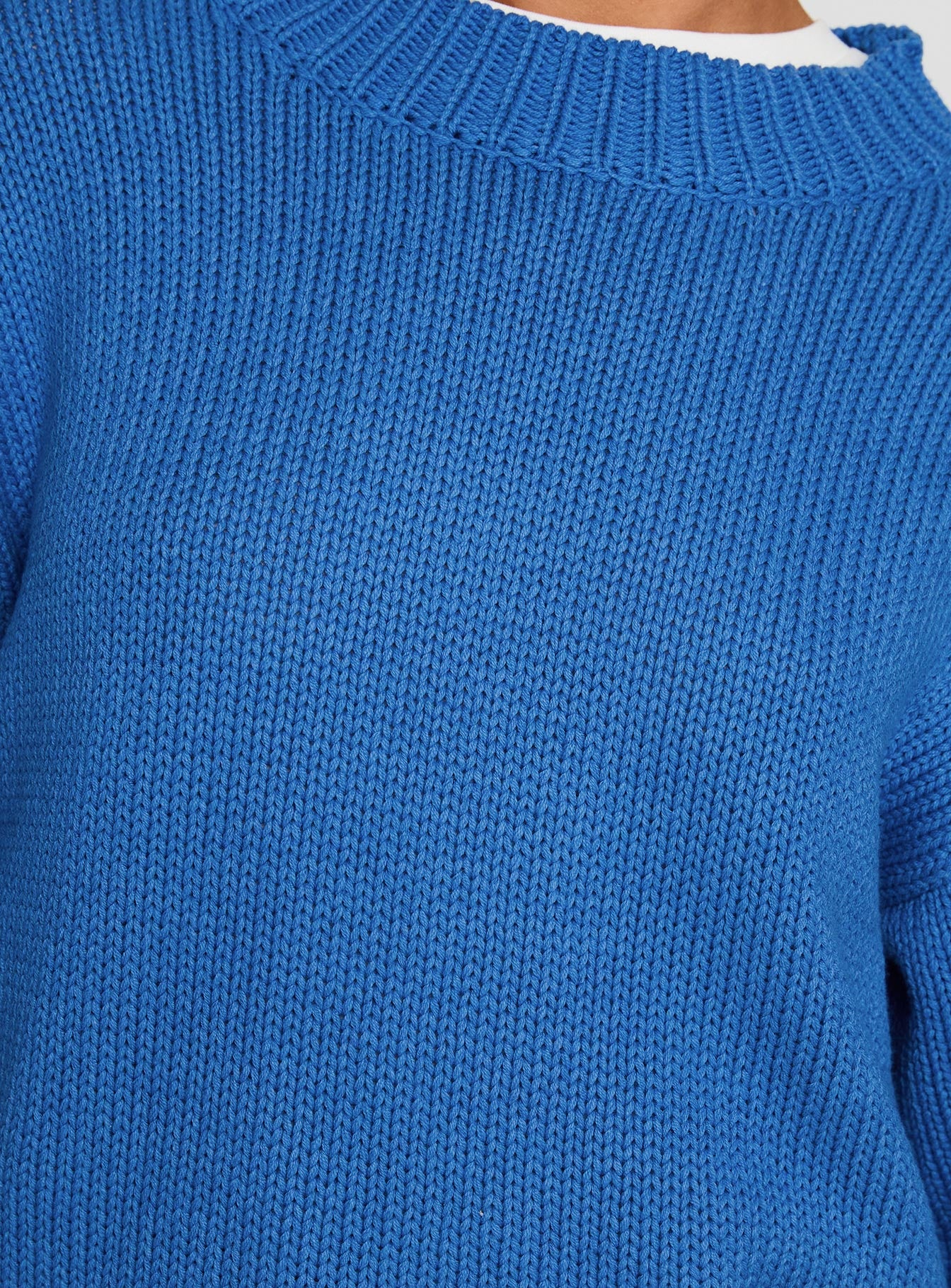Harmony Balloon Sleeve Knit Sweater Blue - Image 7