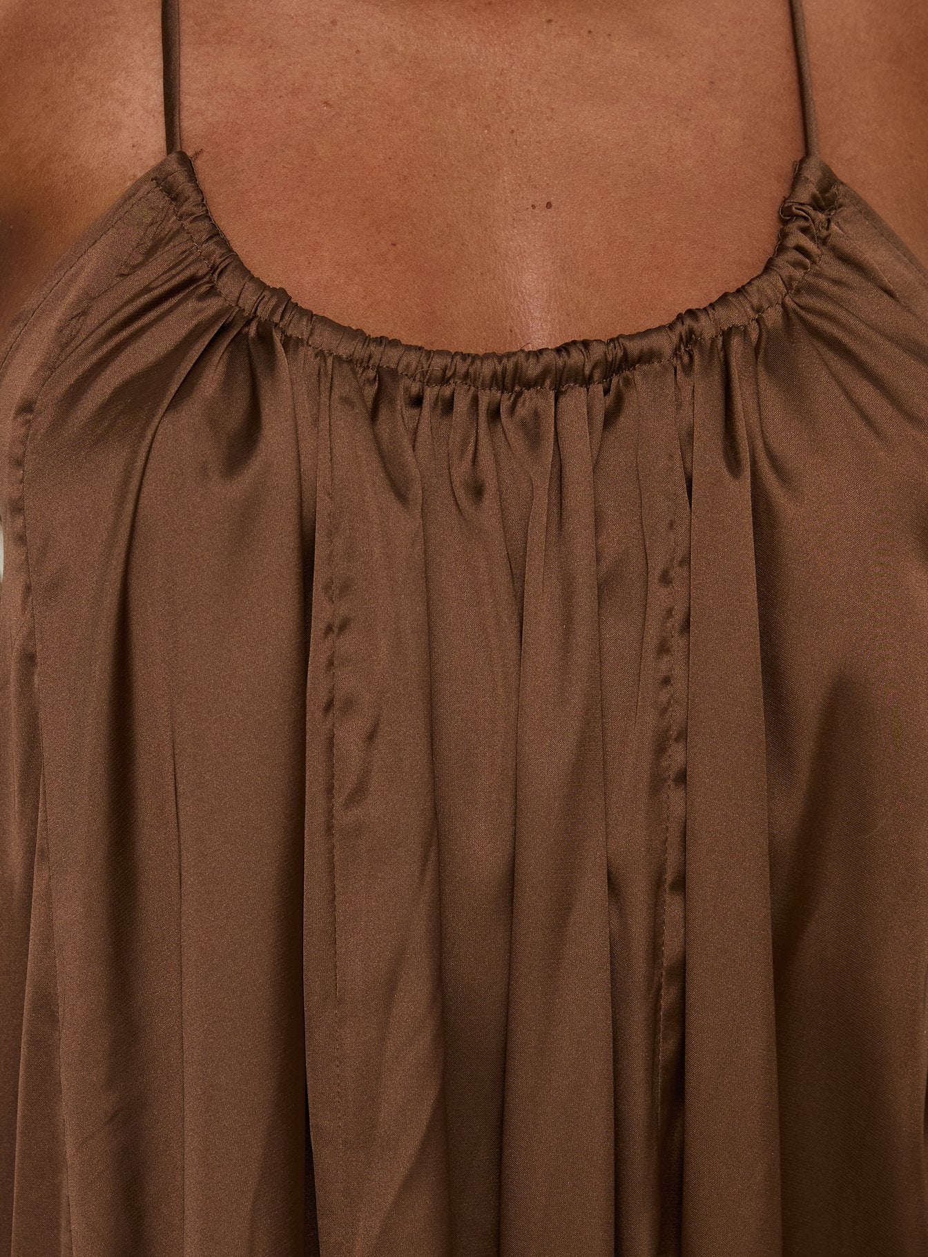 Seatides Scoop Maxi Dress Chocolate - Image 5