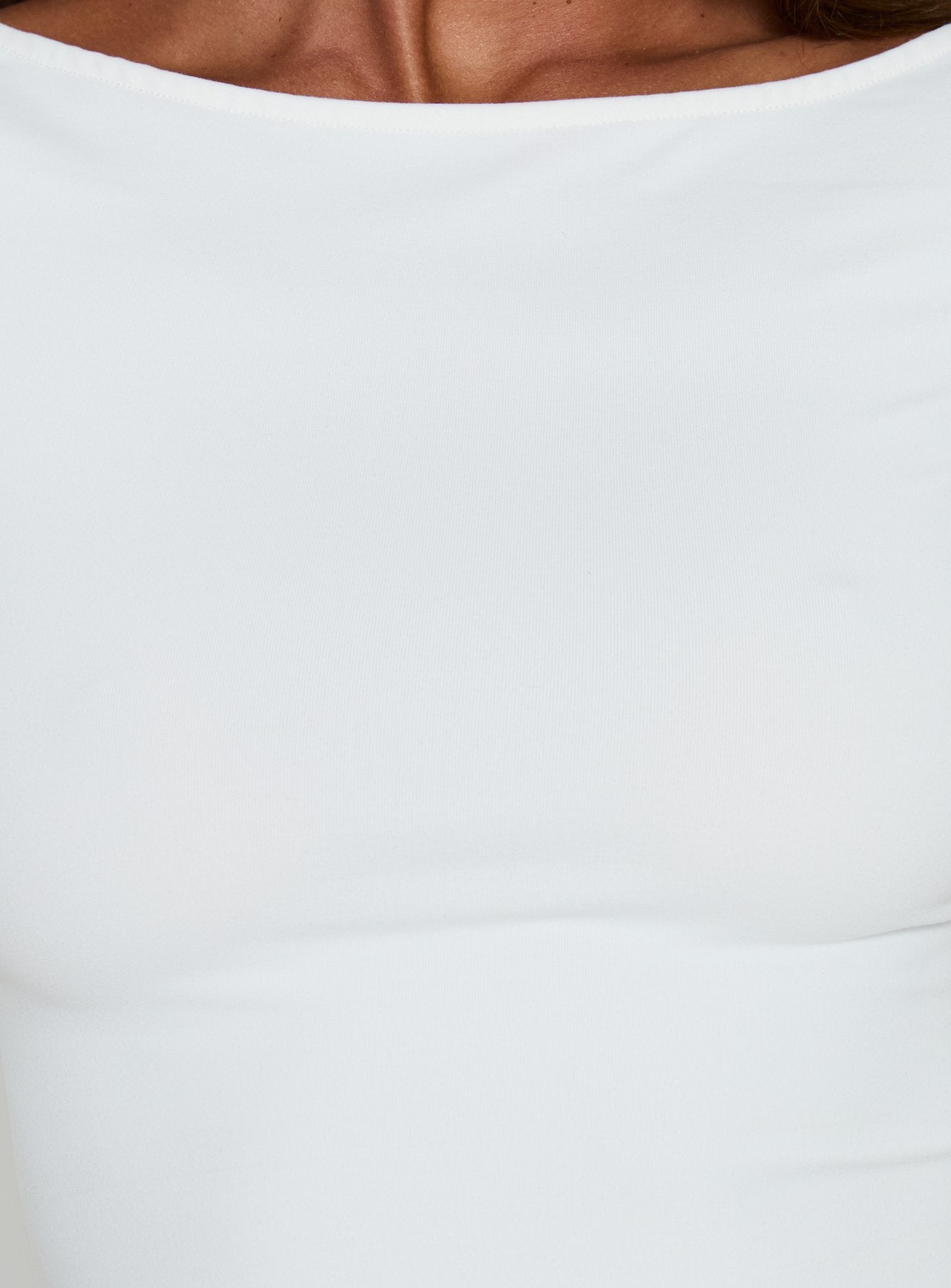 Daily Define Boatneck 3/4 Sleeve Top White - Image 6