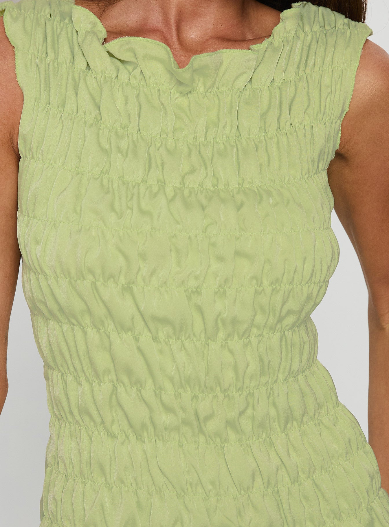 Elenir Shirred Top Green - Image 5