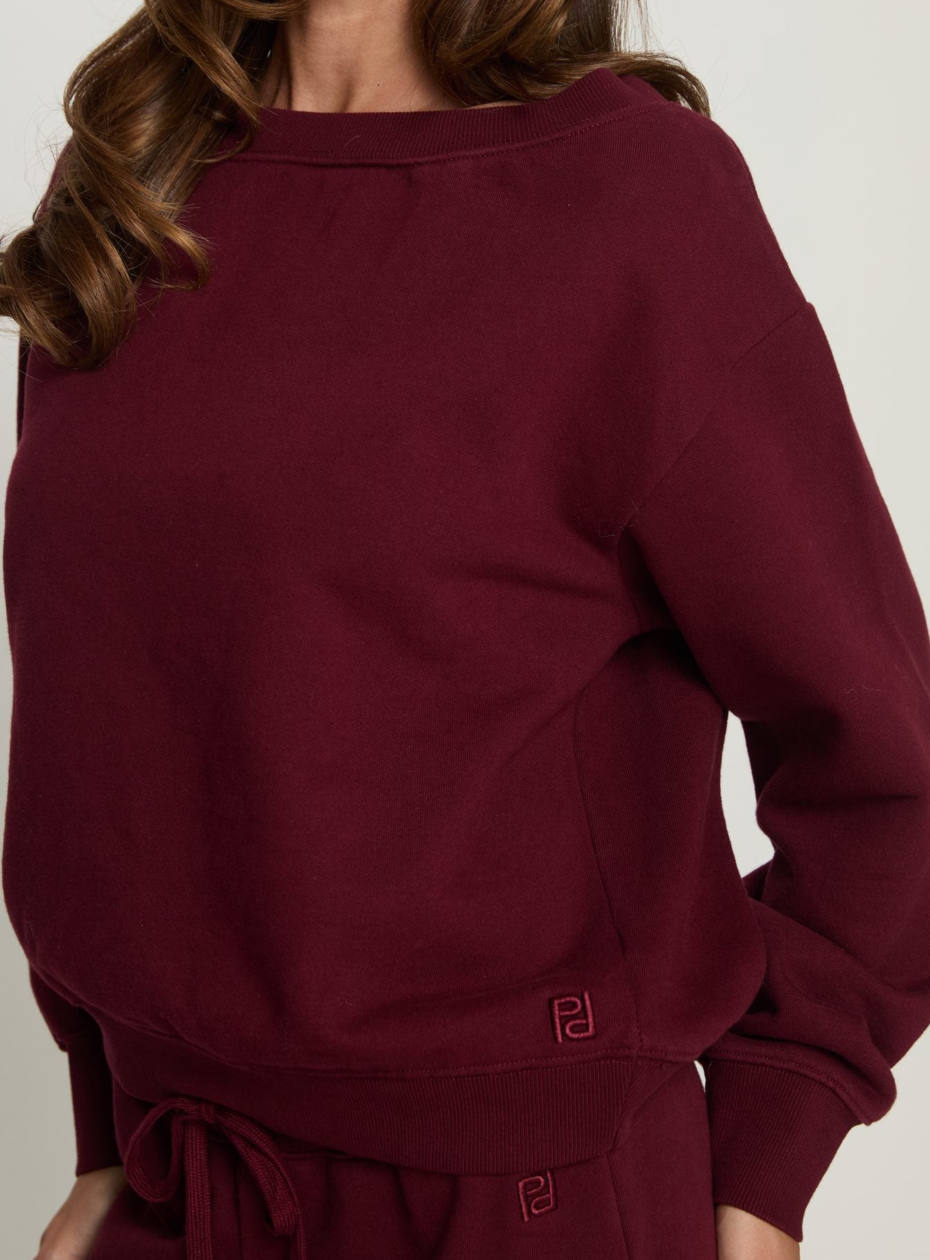 Wellness Off the Shoulder Jumper Currant - Image 6