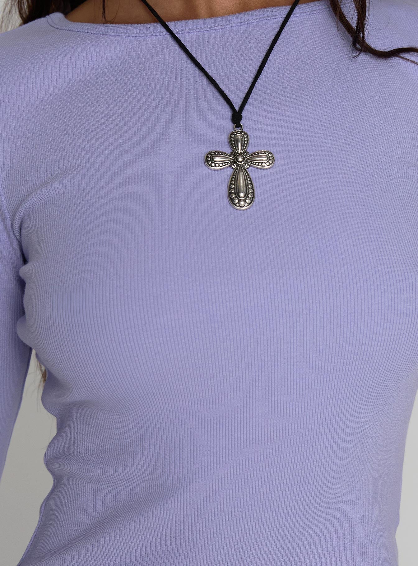 Elaia 3/4 Sleeve Top Purple - Image 6