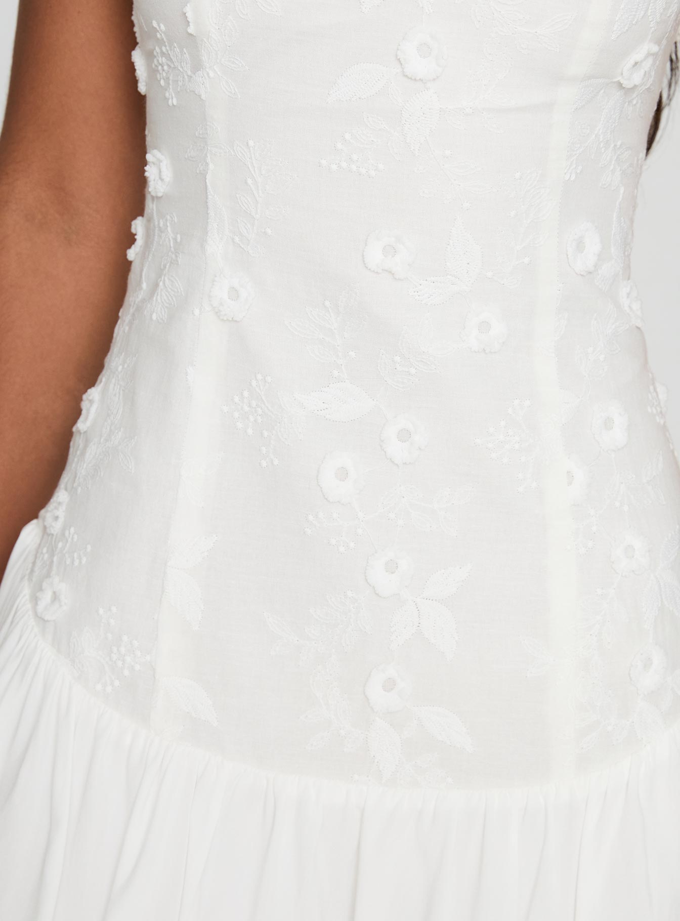 Envie Strapless Mini Dress White - Image 6