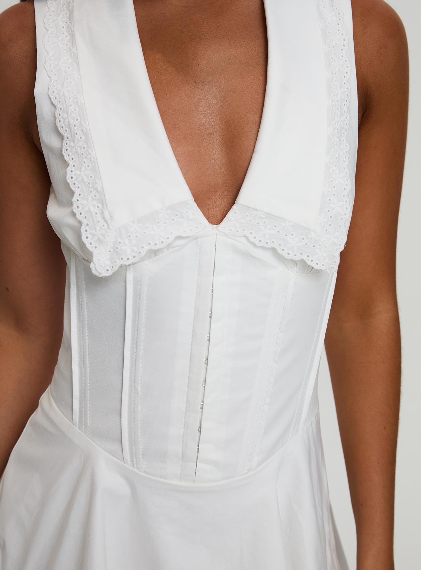 Haworth Mini Dress White - Image 6